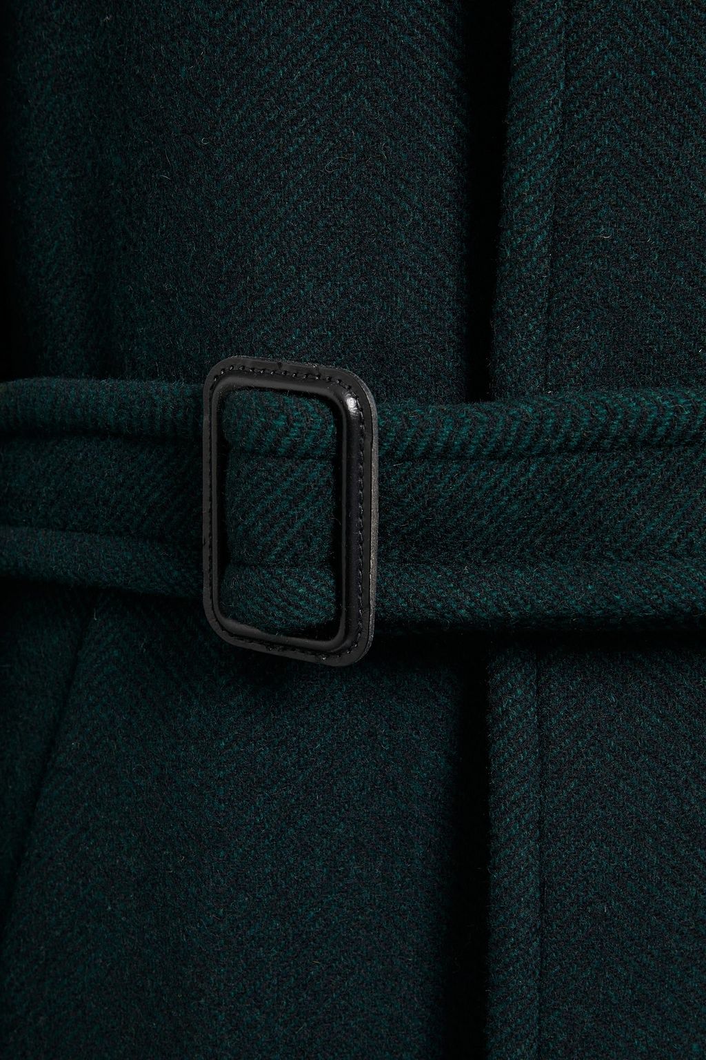 SANDRO Herringbone wool-blend coat