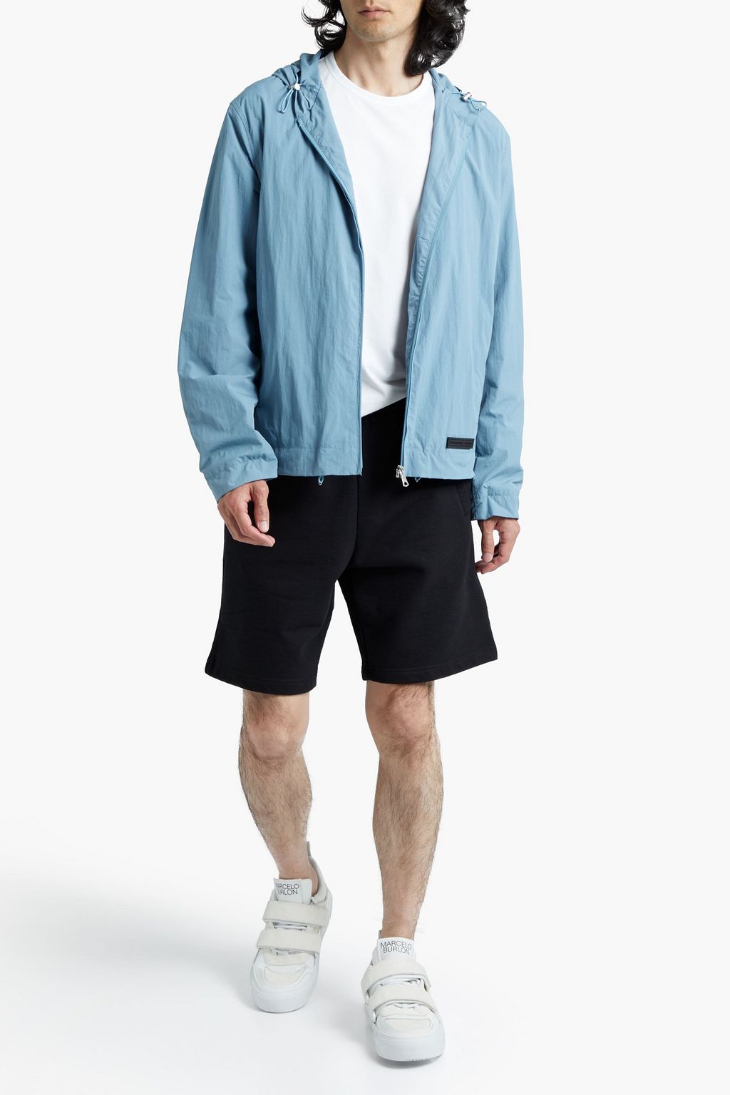 SANDRO Shell hooded jacket