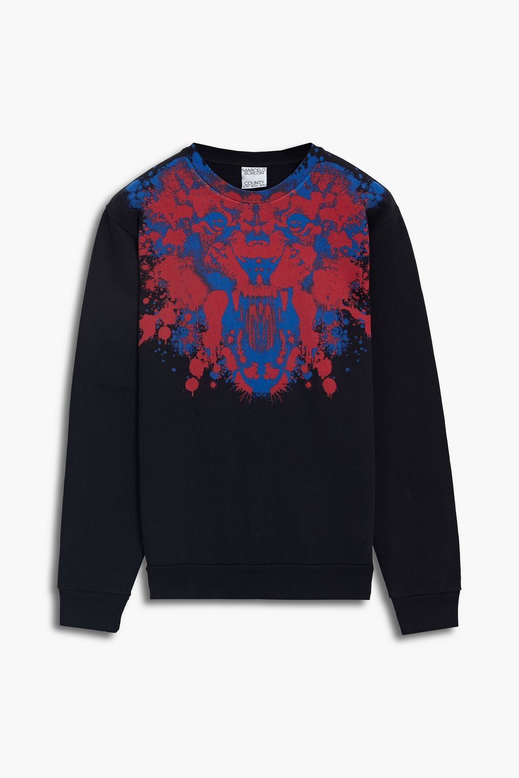 Printed French cotton terry sweatshirt