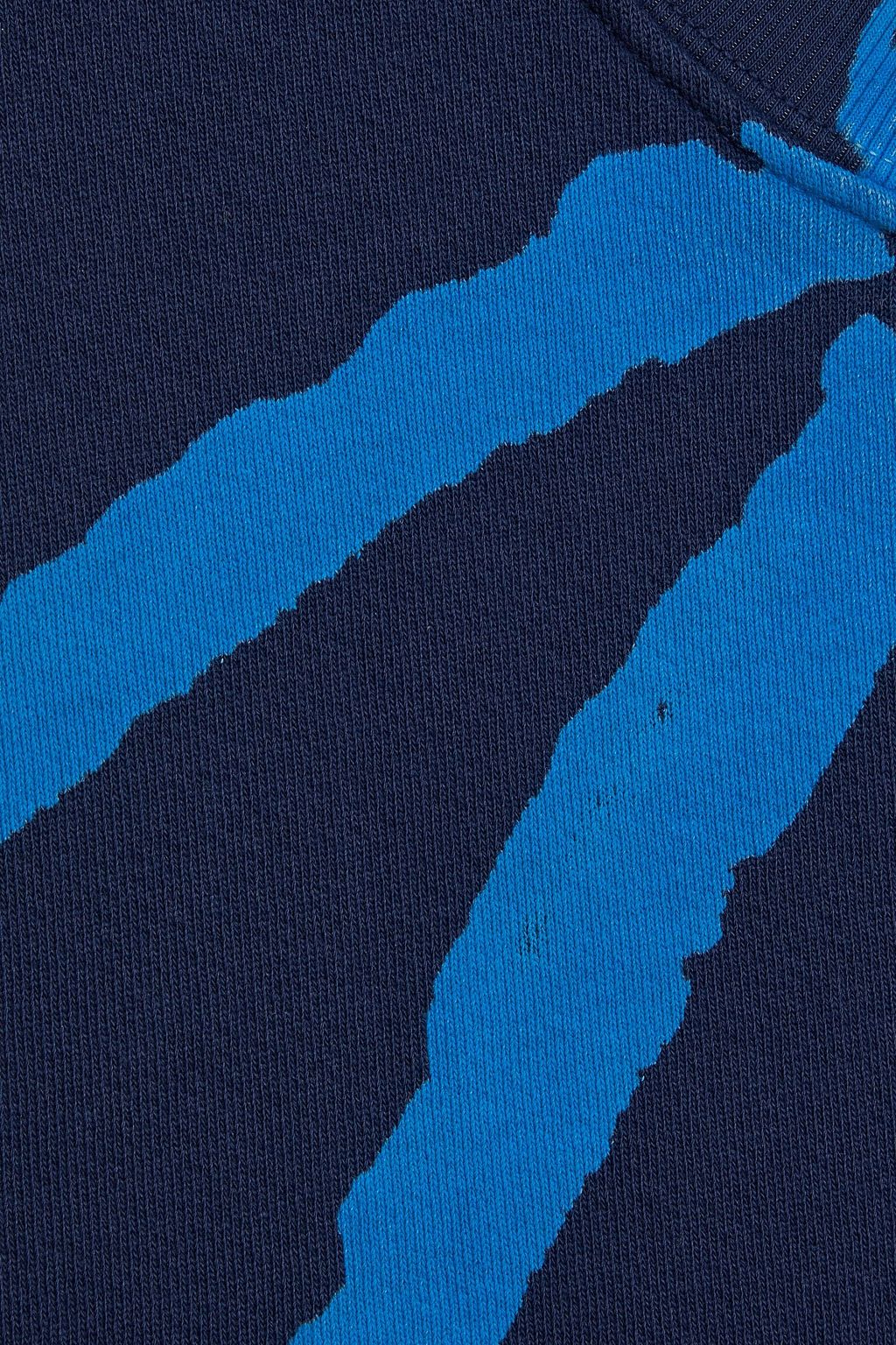 RAQUEL ALLEGRA Printed cotton-fleece sweatshirt