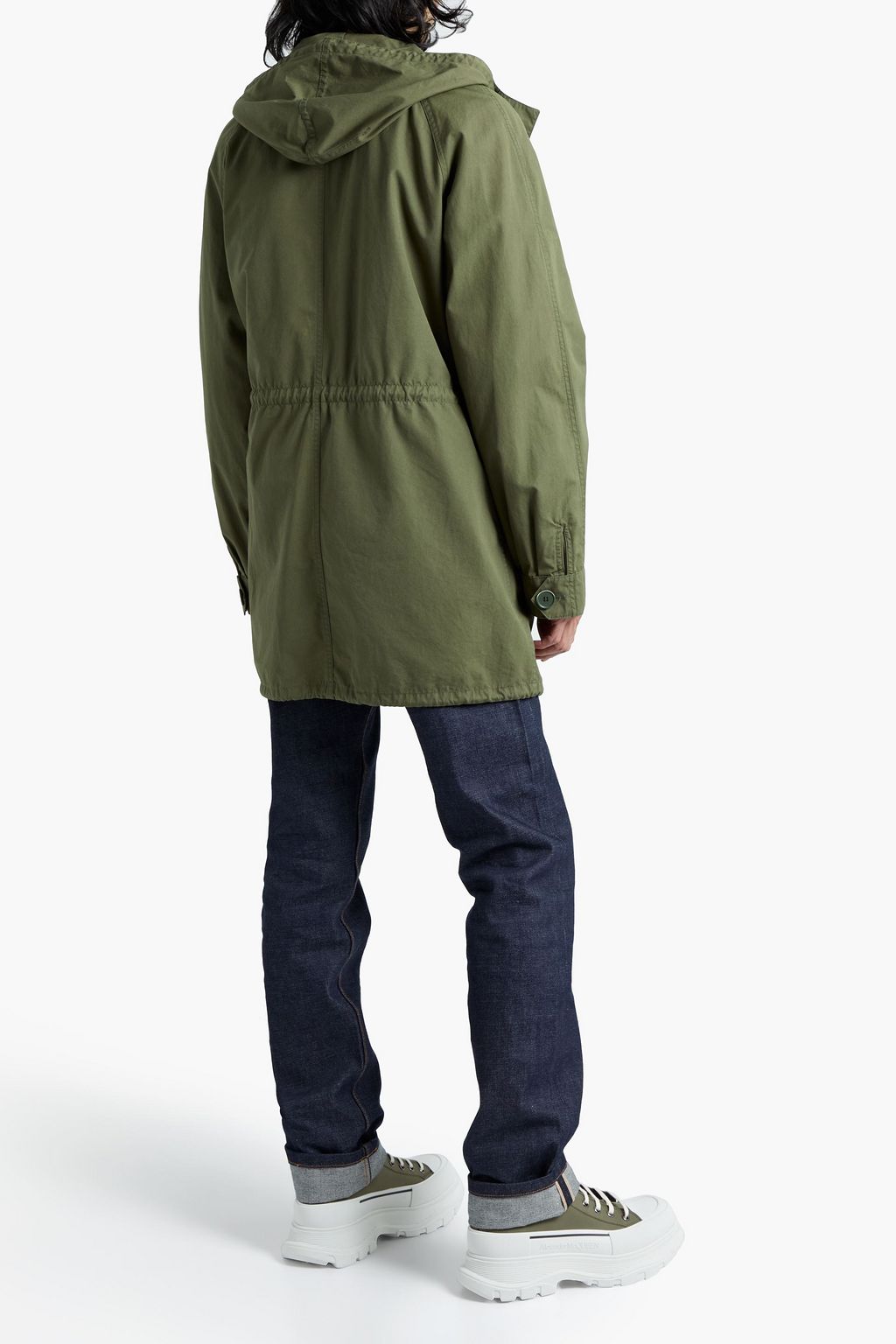 SANDRO Cotton-poplin parka