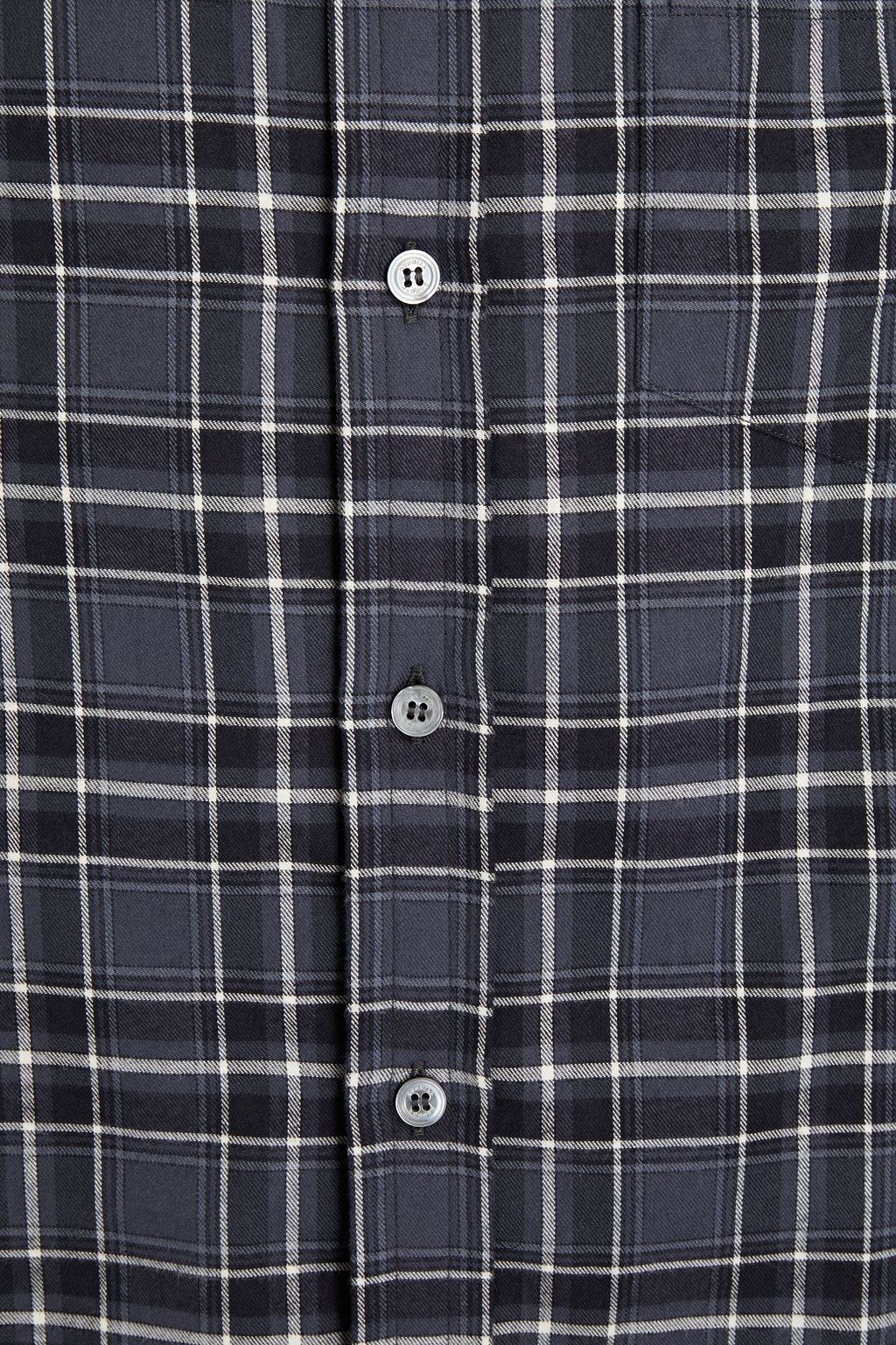 DUNHILL Checked cotton-twill shirt