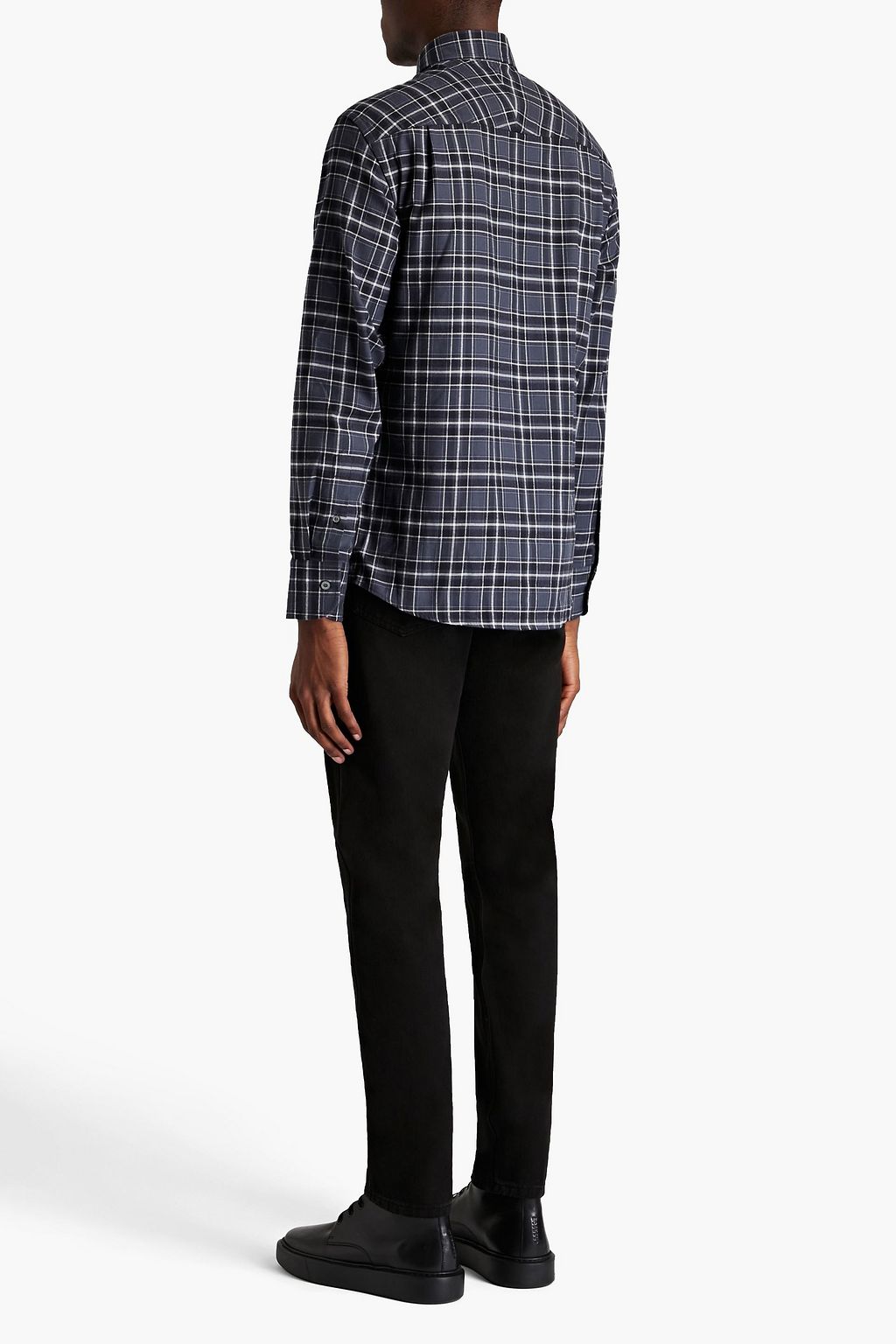 DUNHILL Checked cotton-twill shirt