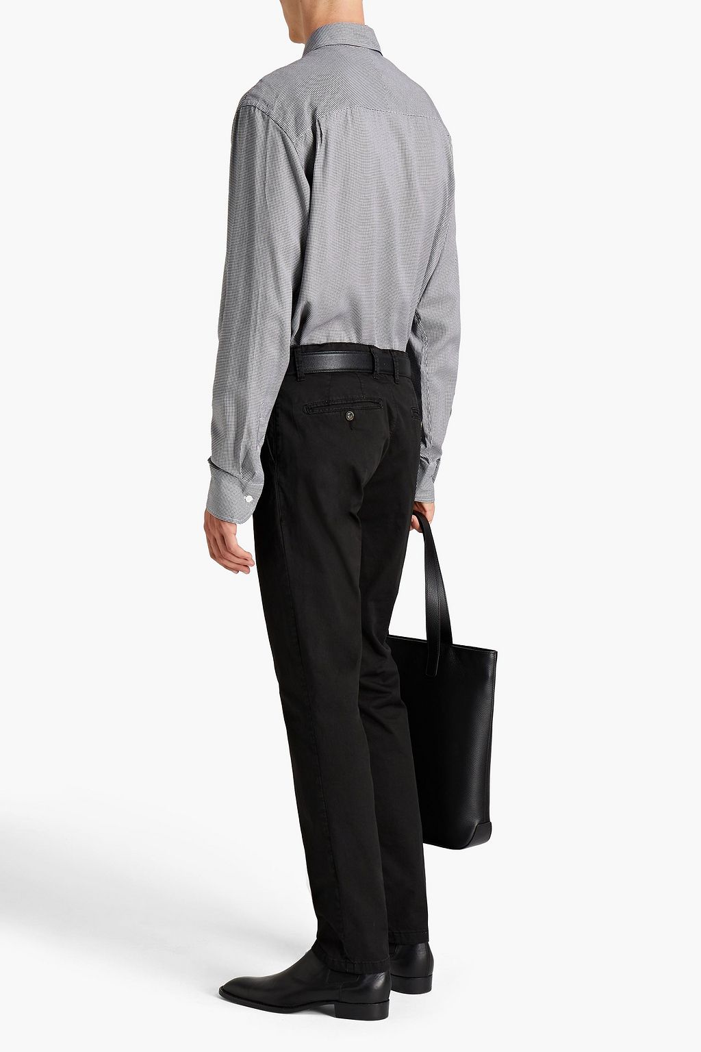 DUNHILL Houndstooth Lyocell shirt