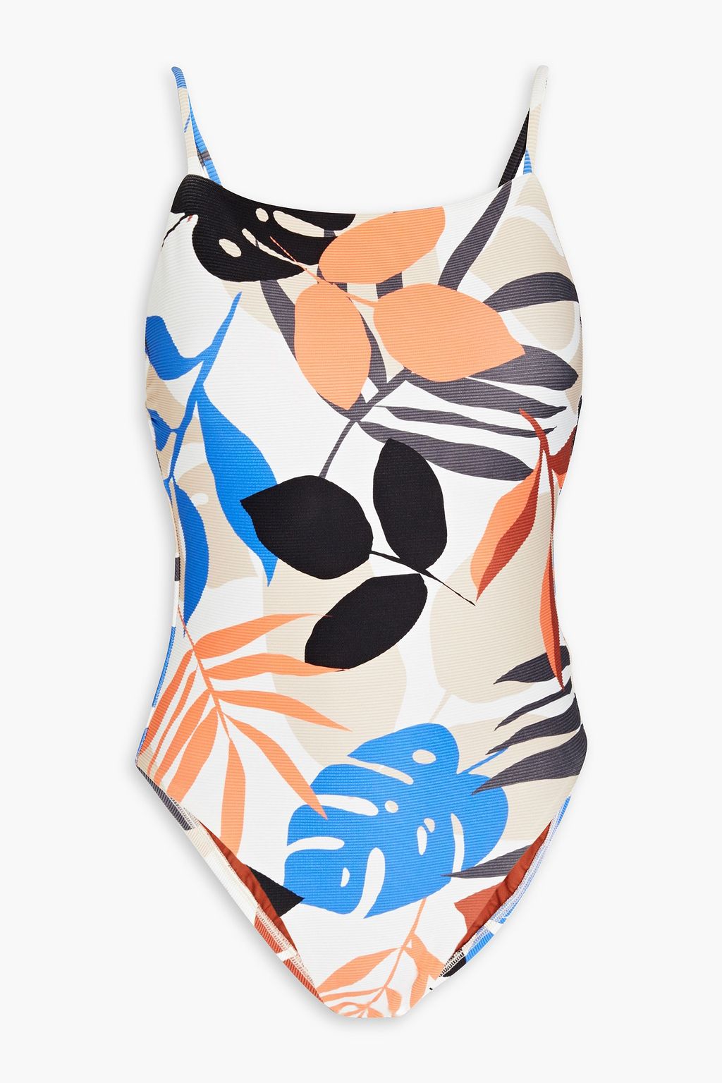 SEAFOLLY Ribbed printed swimsuit