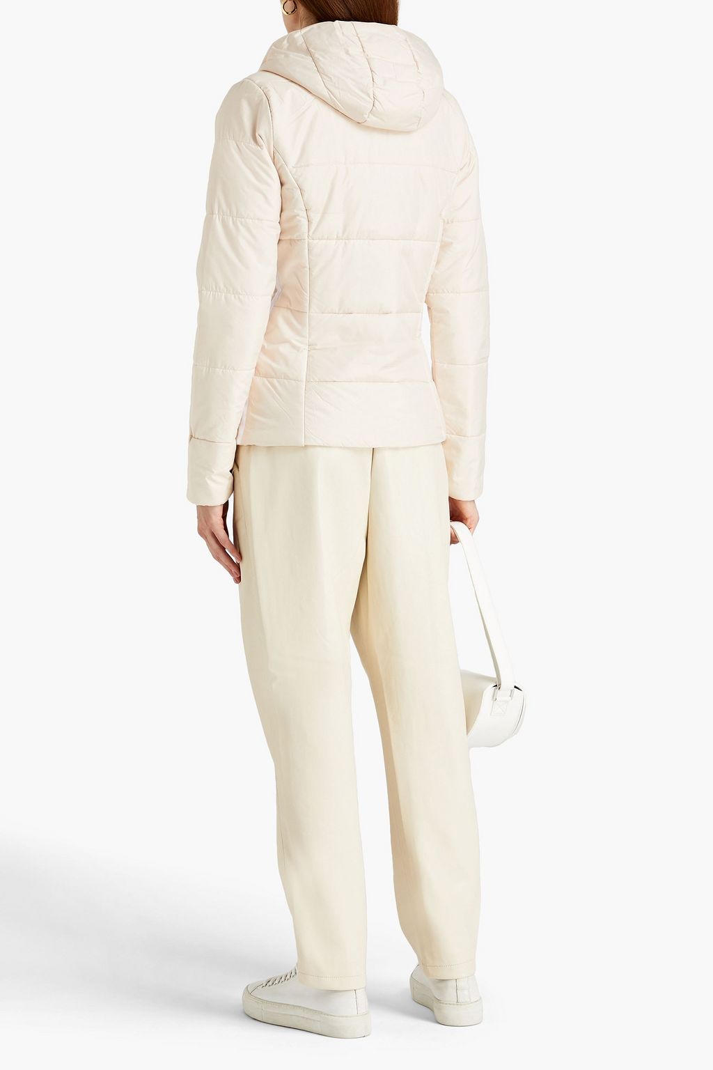 ADIDAS ORIGINALS Logo-appliquéd quilted shell hooded jacket