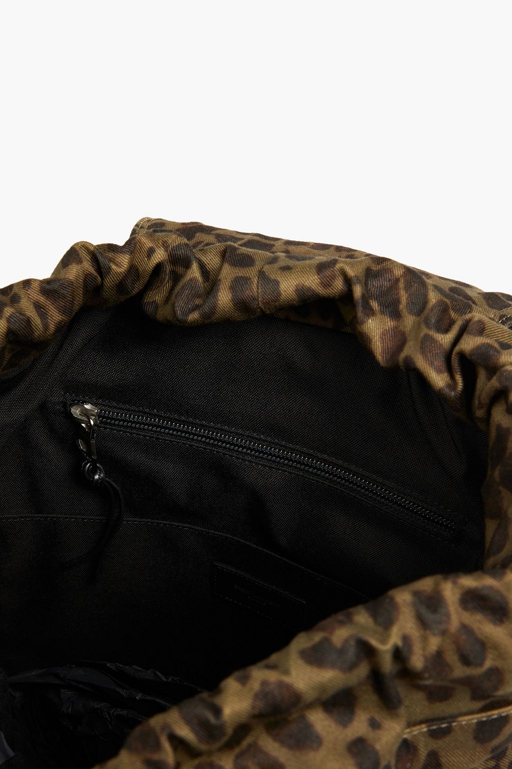 SAINT LAURENT Printed twill backpack