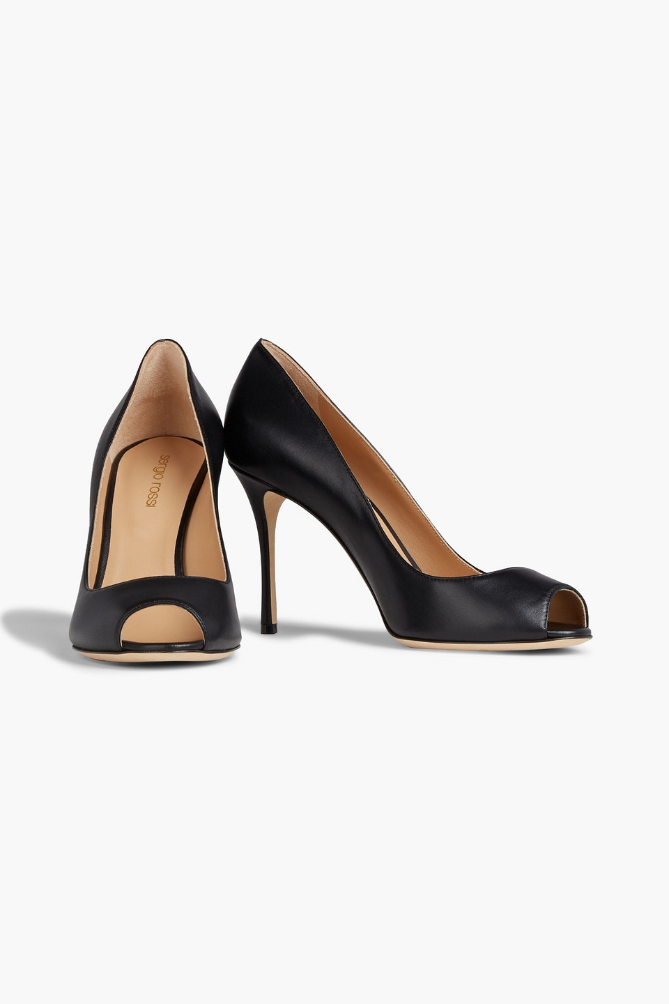 Sergio Rossi Leather Pumps In Black