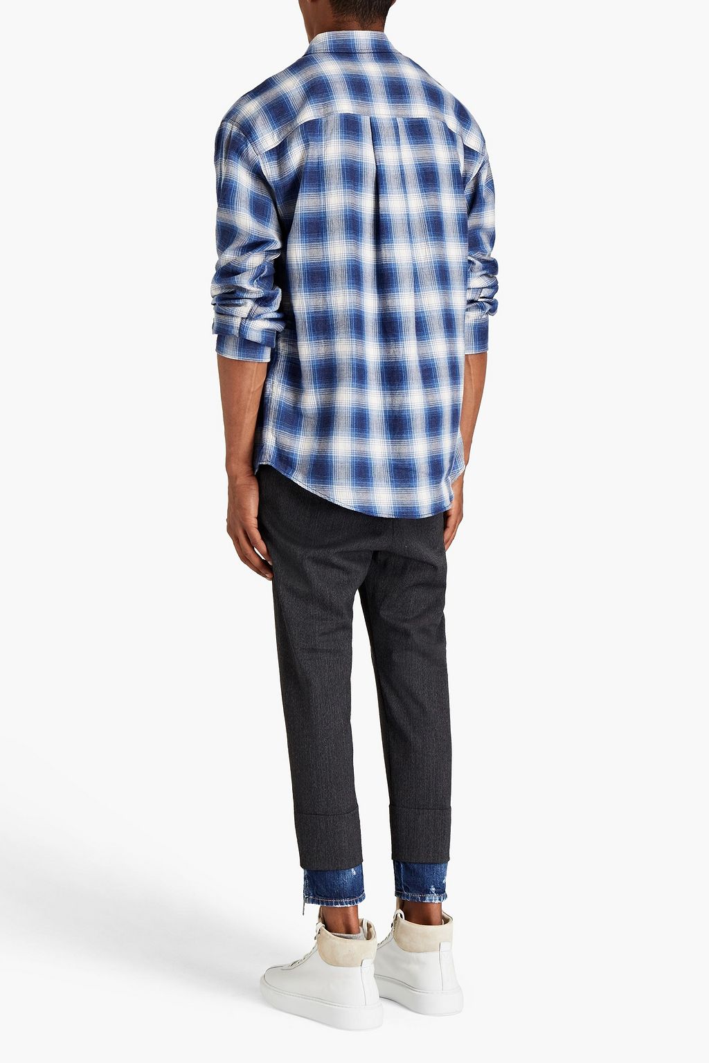 DSQUARED2 Hemd aus Baumwoll-Twill mit Karomuster