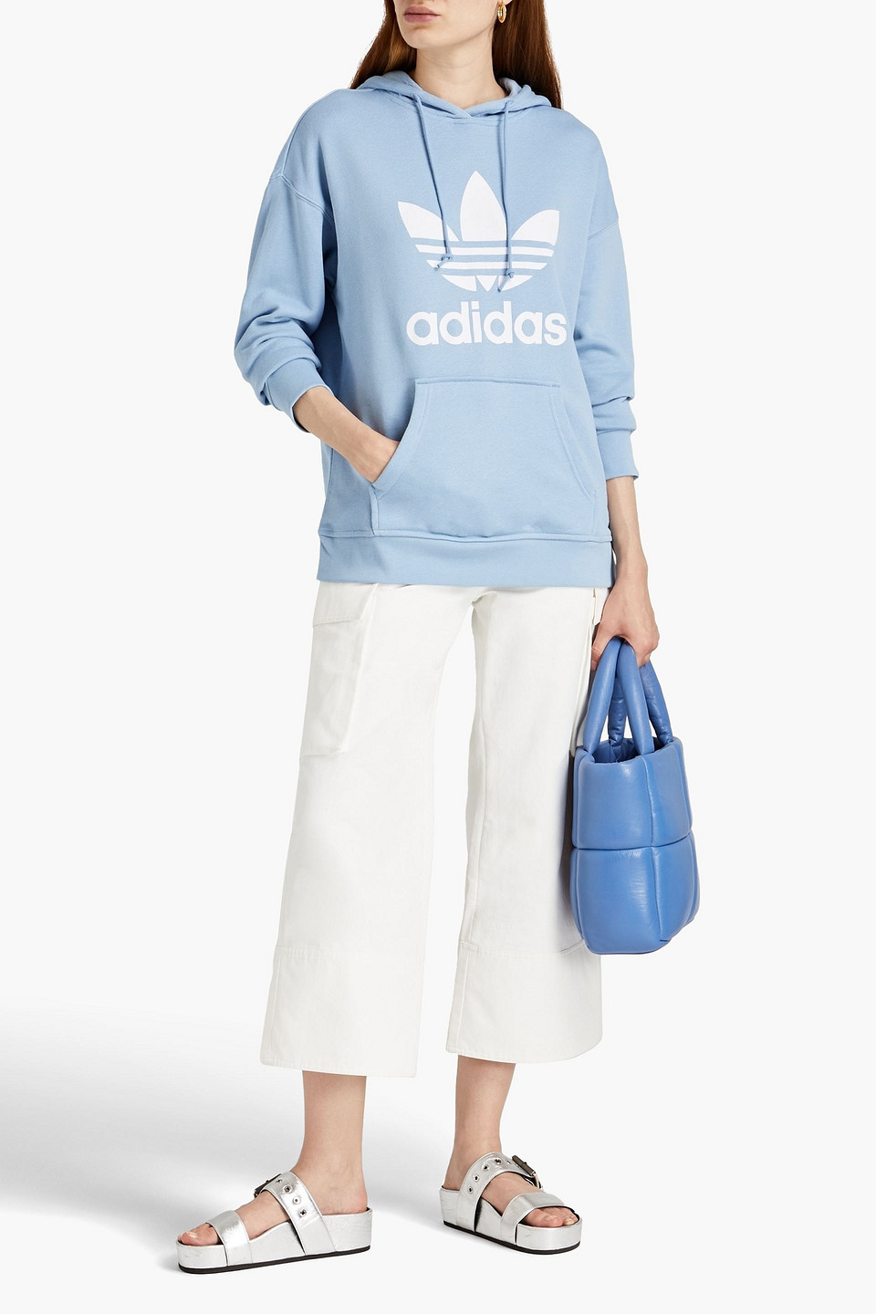 Adidas Originals Logo-print French Cotton-terry Hoodie