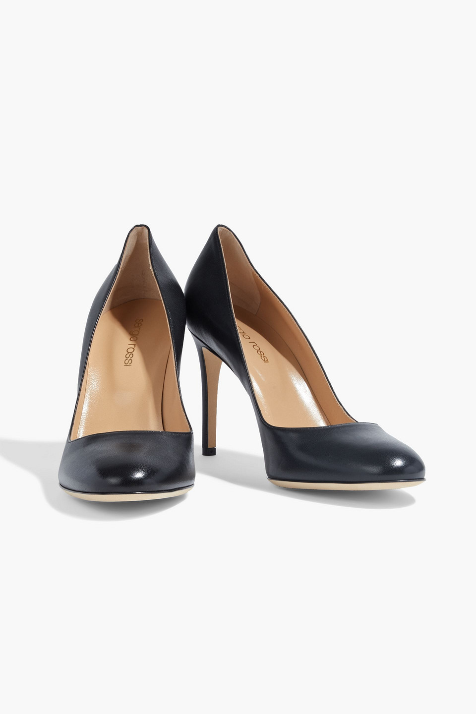 Sergio Rossi Madame 090 Leather Pumps In Black