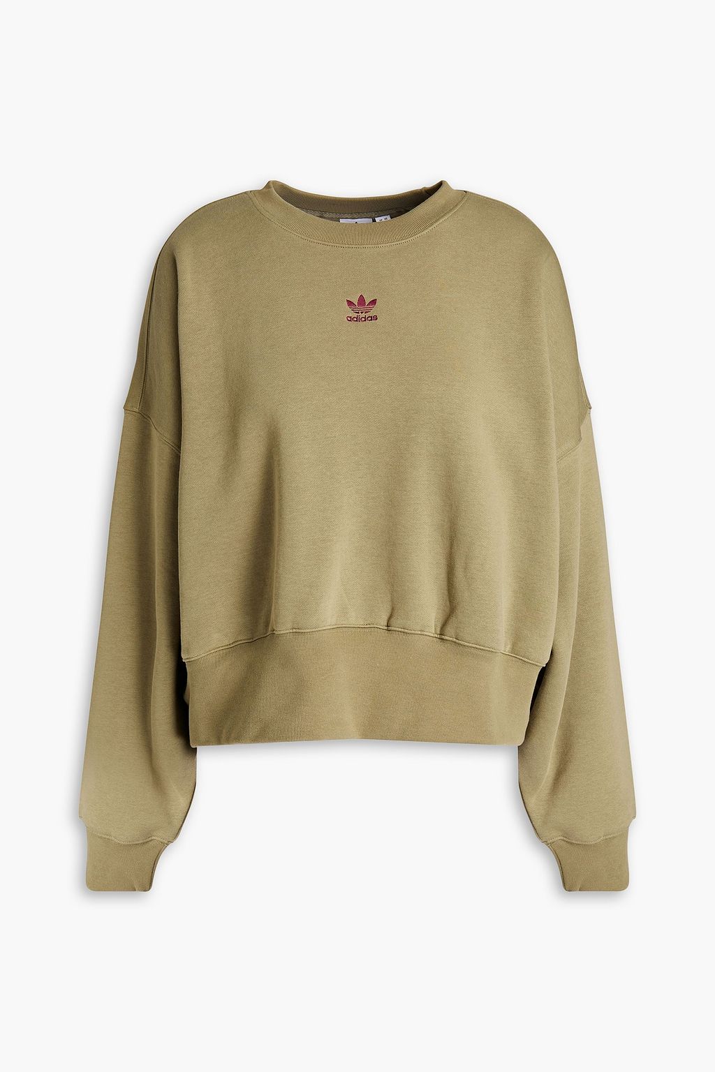 Army green Oversized cotton-blend 