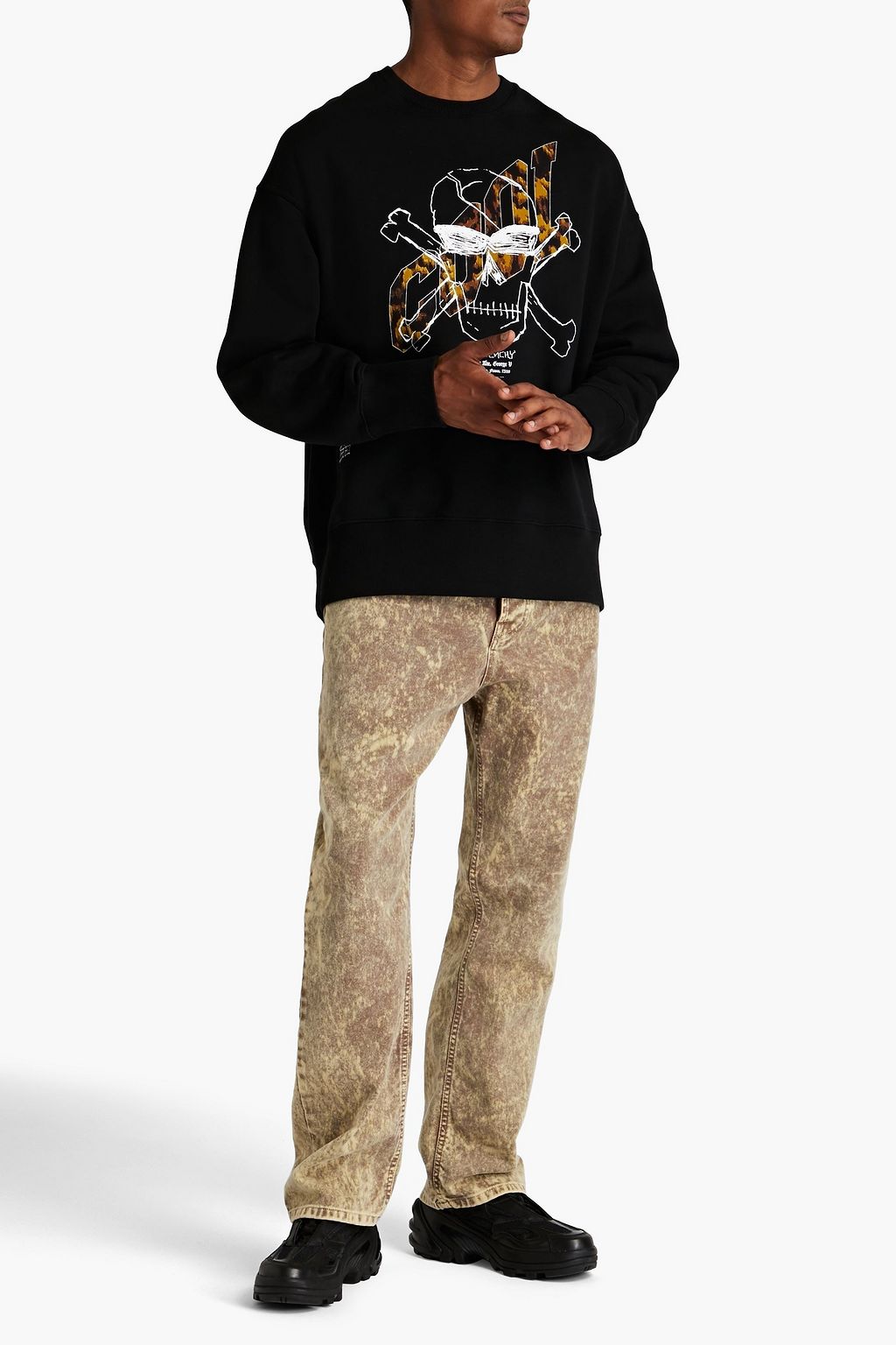 GIVENCHY Printed cotton-fleece sweatshirt