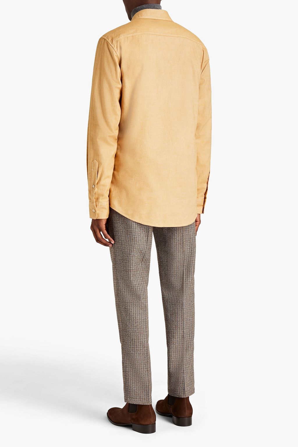 DSQUARED2 Logo-print cotton-flannel shirt