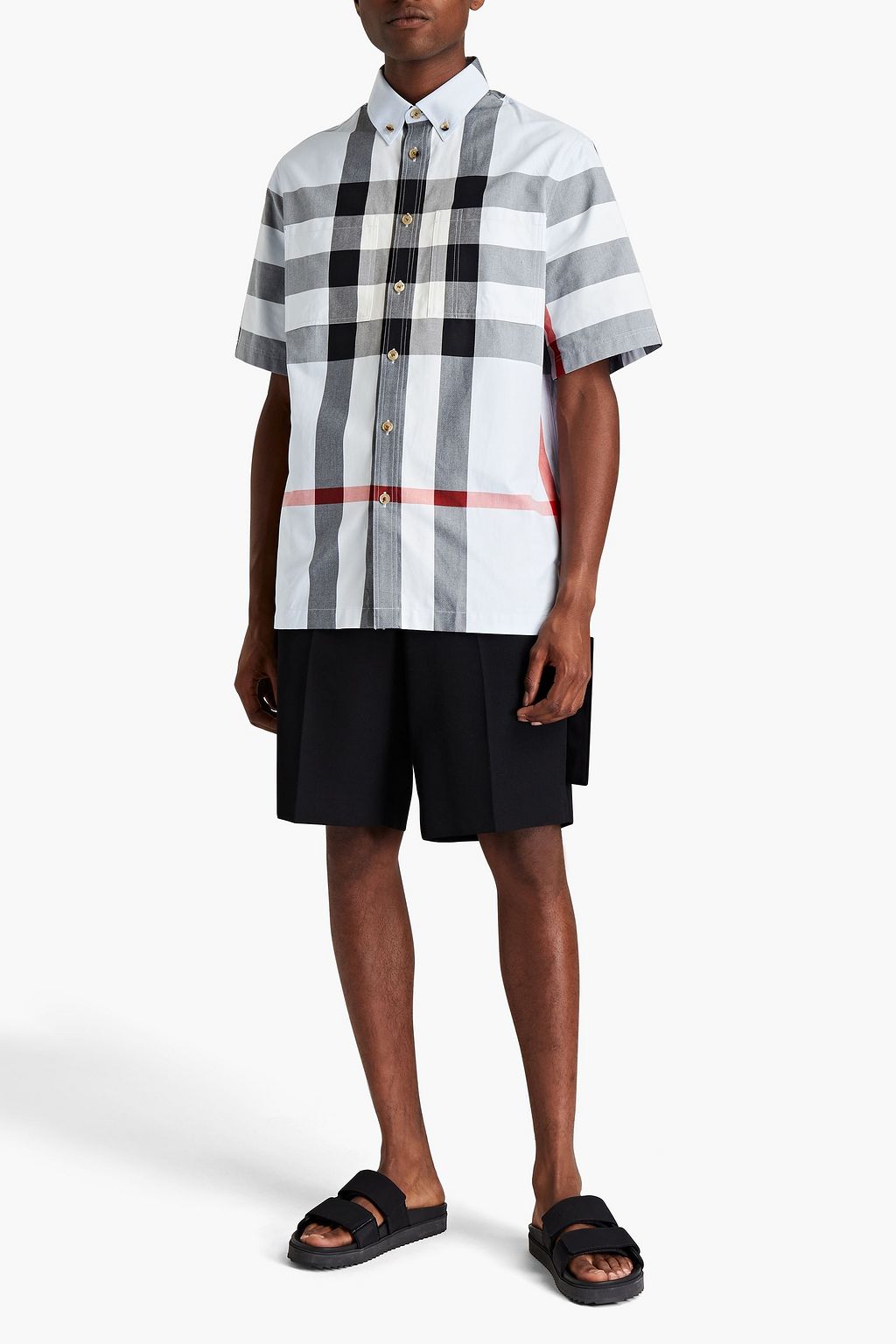 BURBERRY Checked cotton shirt
