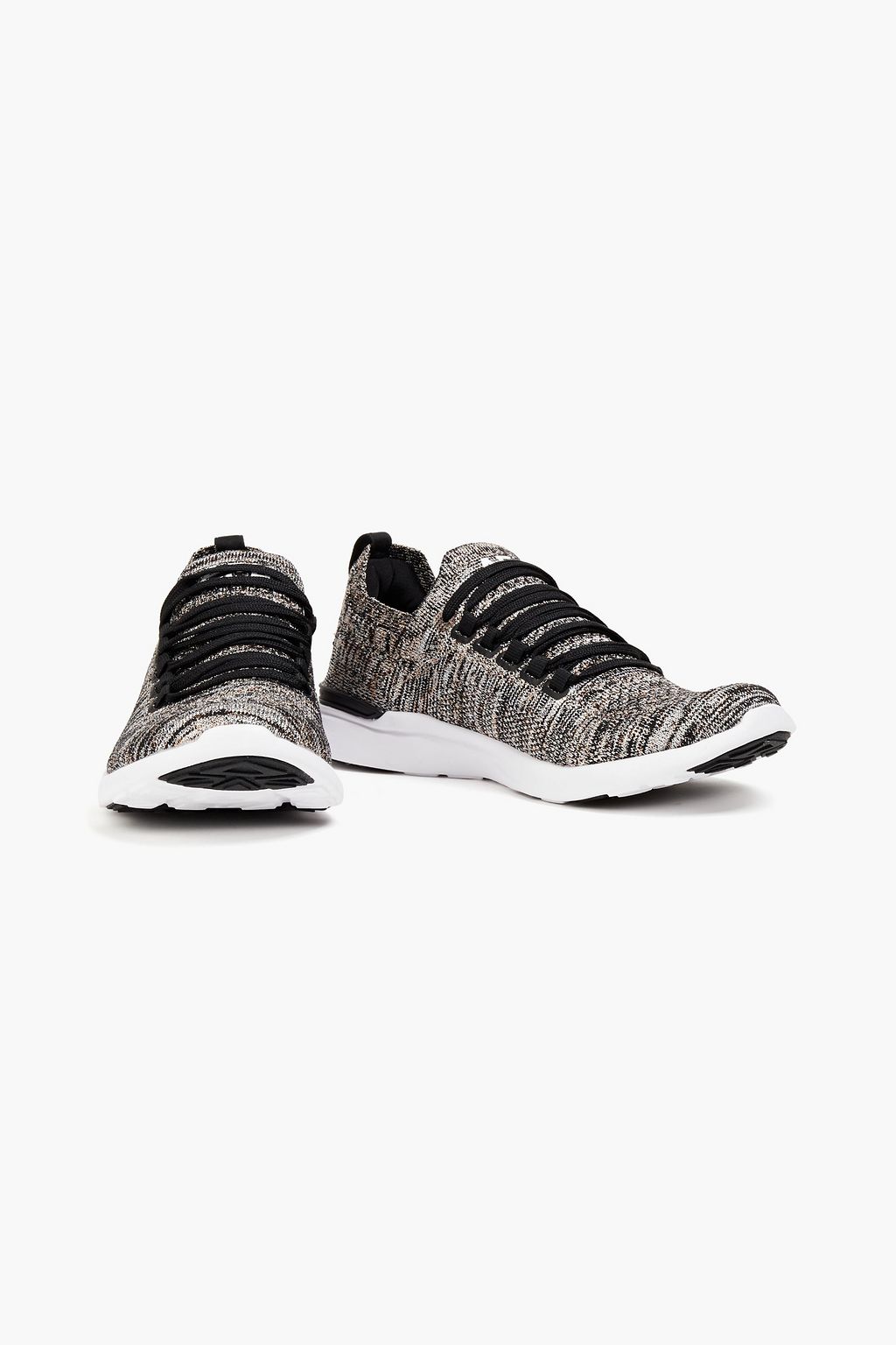 APL® ATHLETIC PROPULSION LABS Perforated metallic stretch-knit sneakers