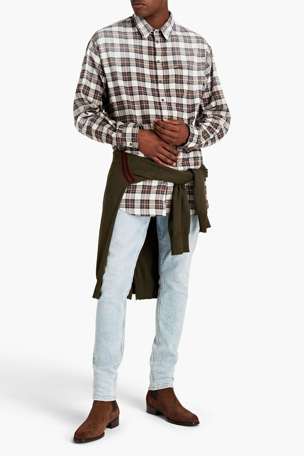 DSQUARED2 Checked cotton-flannel shirt