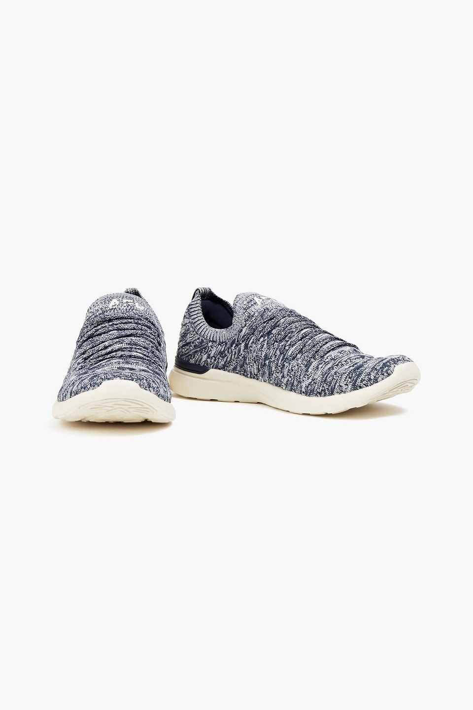 Apl Athletic Propulsion Labs Techloom Wave Two-way Running Sneakers In Midnight Blue