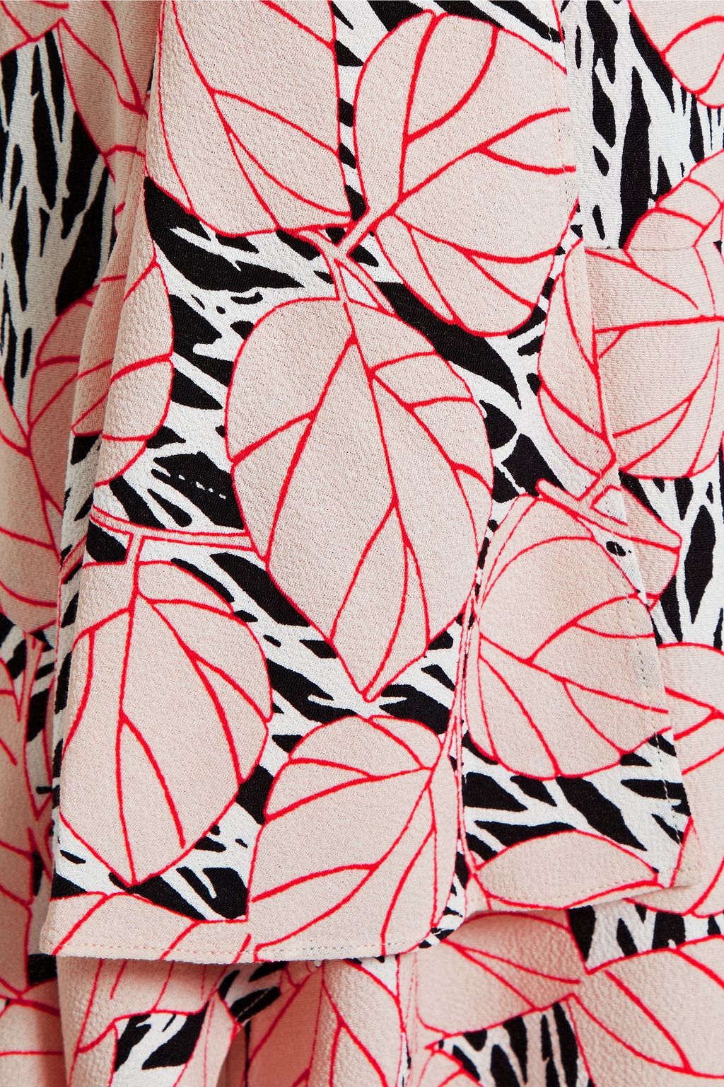 DIANE VON FURSTENBERG Adriana ruffled printed crepe skirt