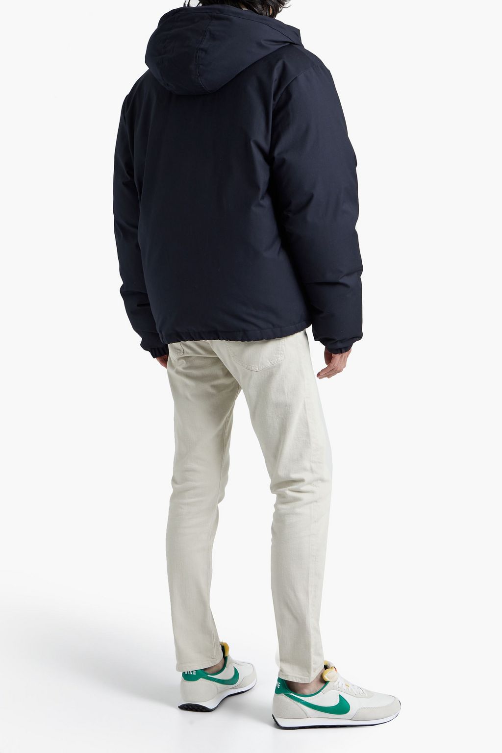 SANDRO Shell hooded down jacket