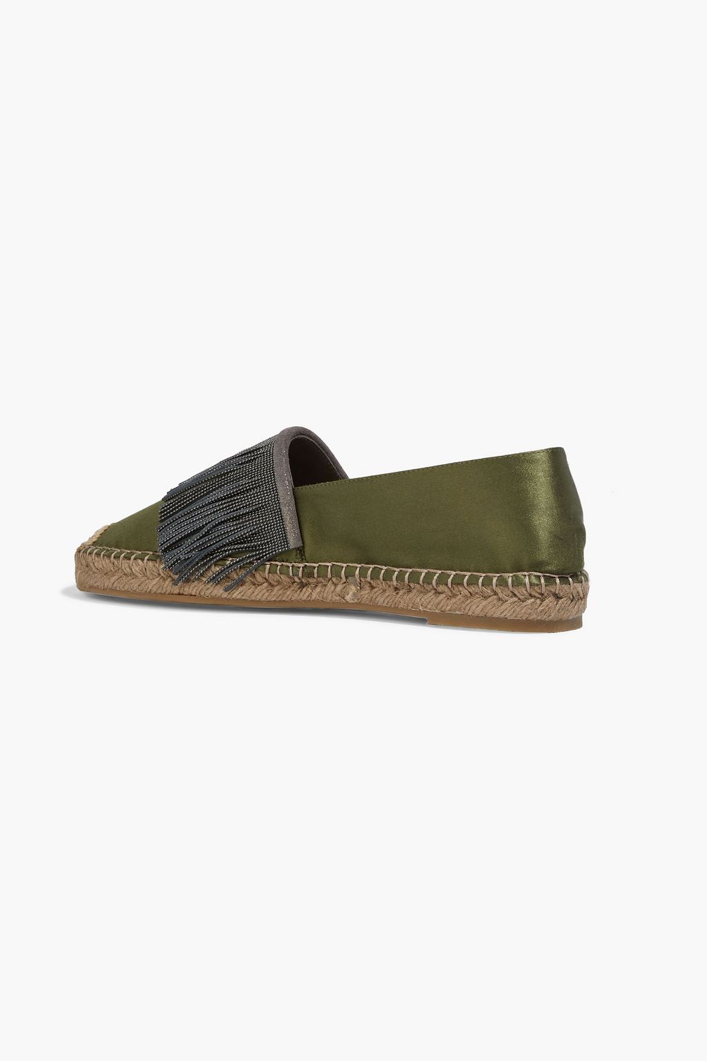 white satin espadrilles
