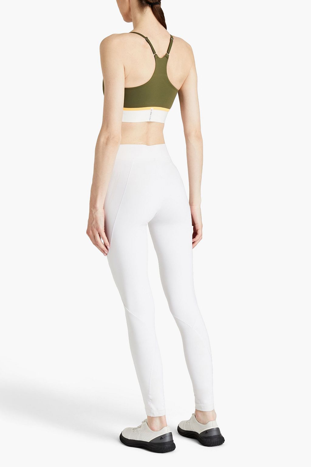 ADAM SELMAN SPORT 스트라이프 스트레치 스포츠 브라