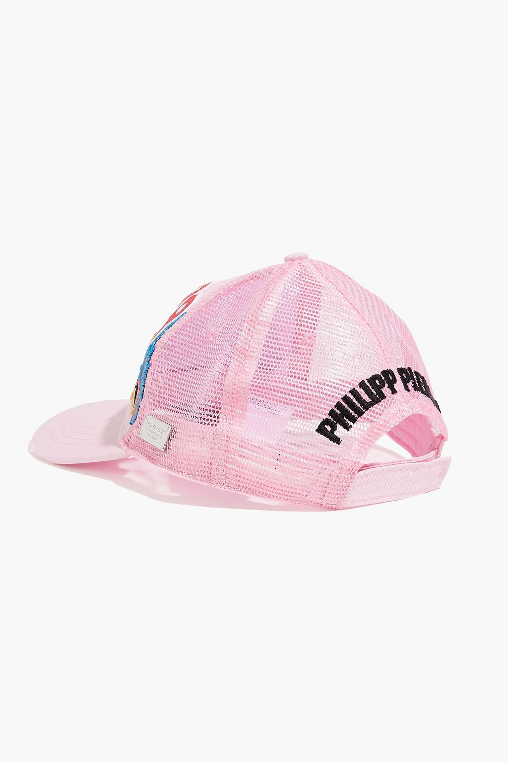 PHILIPP PLEIN Appliquéd cotton-canvas and mesh baseball cap