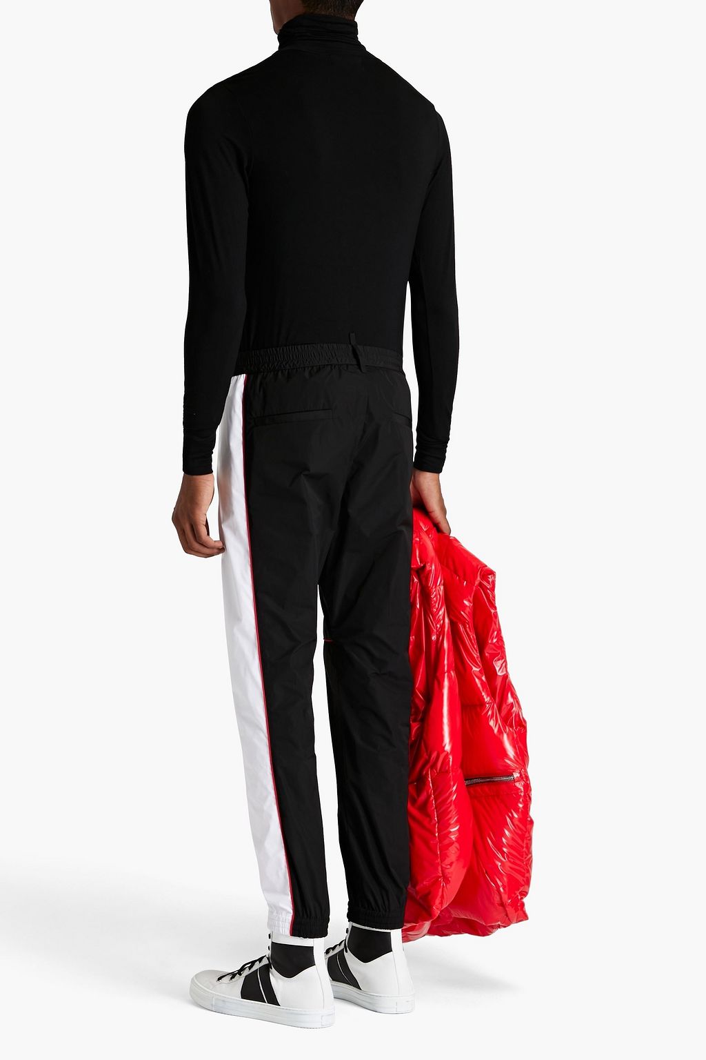 DSQUARED2 Printed shell-paneled mesh track pants
