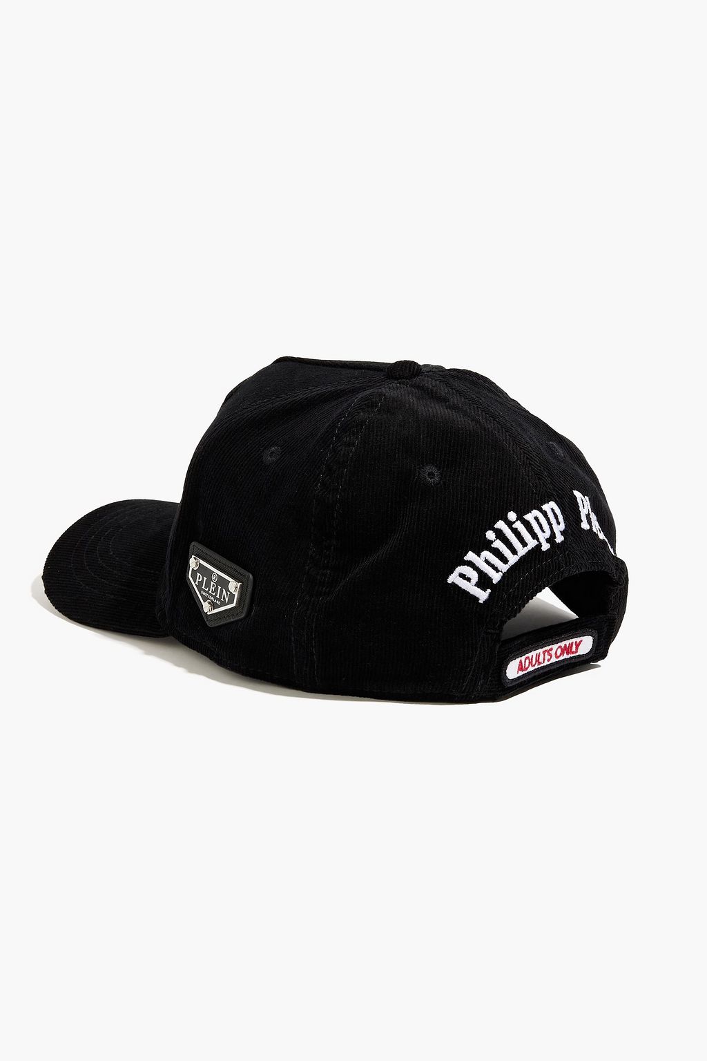 PHILIPP PLEIN Marvelous appliquéd cotton-corduroy baseball cap