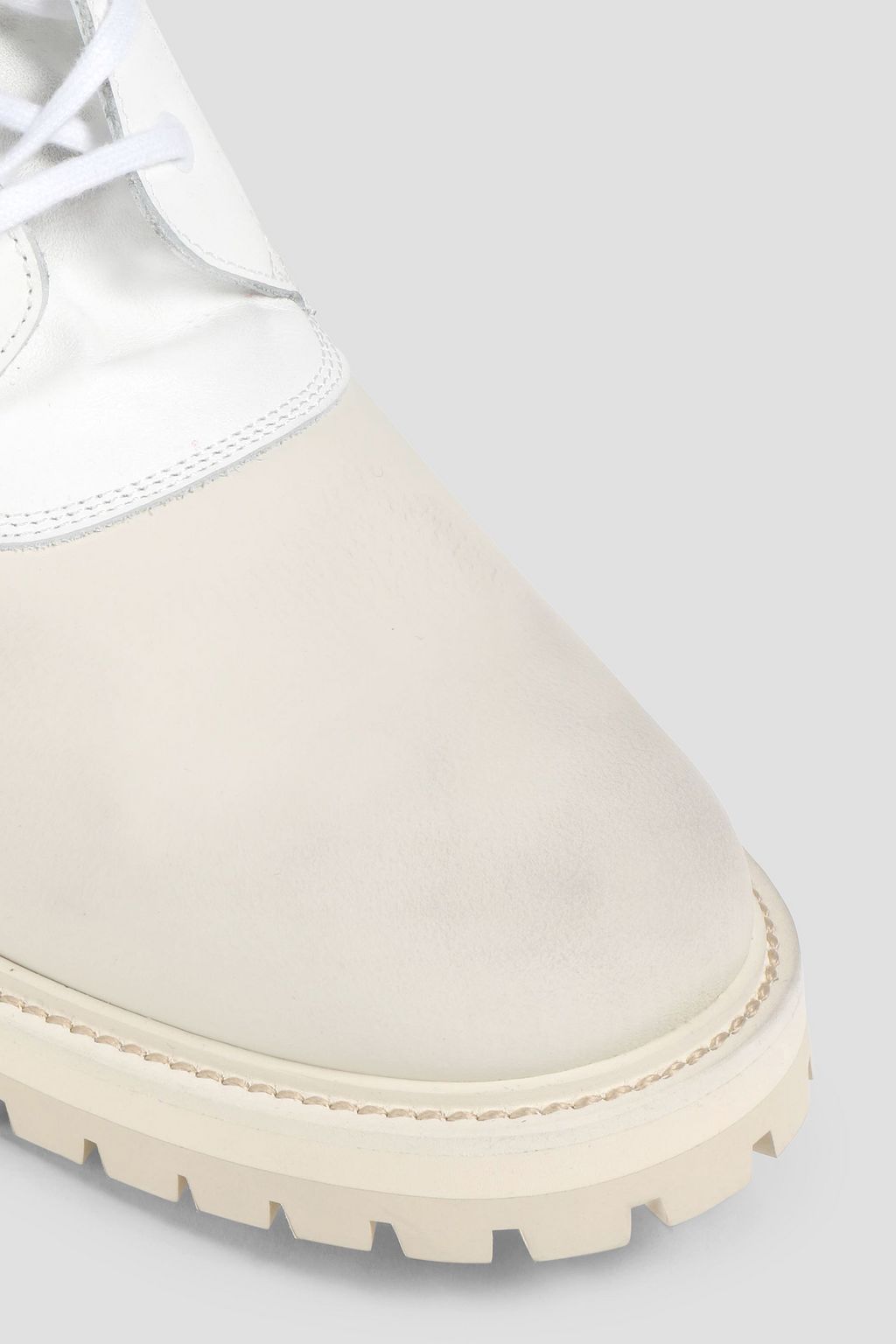 COMMON PROJECTS Paneled leather combat boots