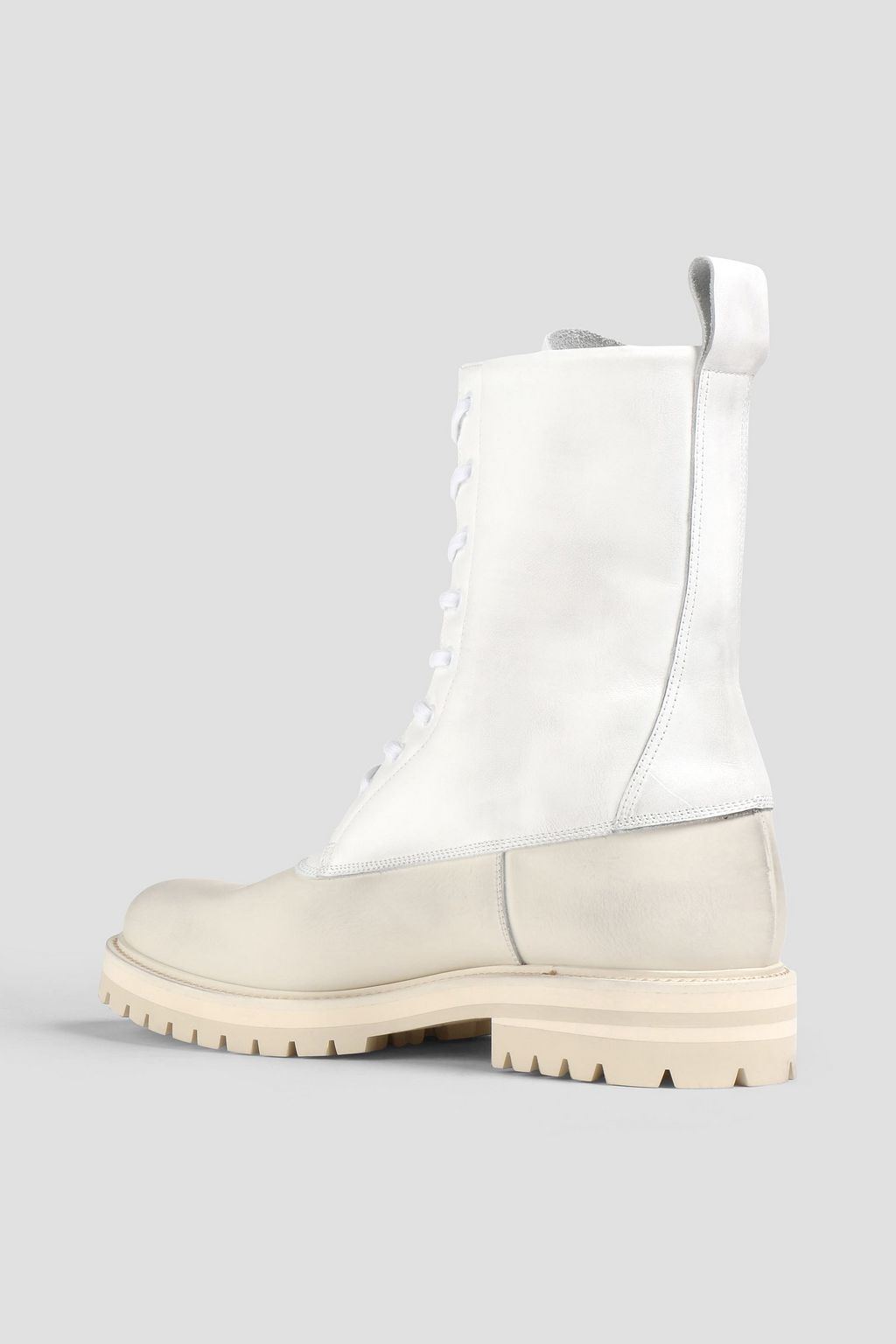 COMMON PROJECTS Paneled leather combat boots