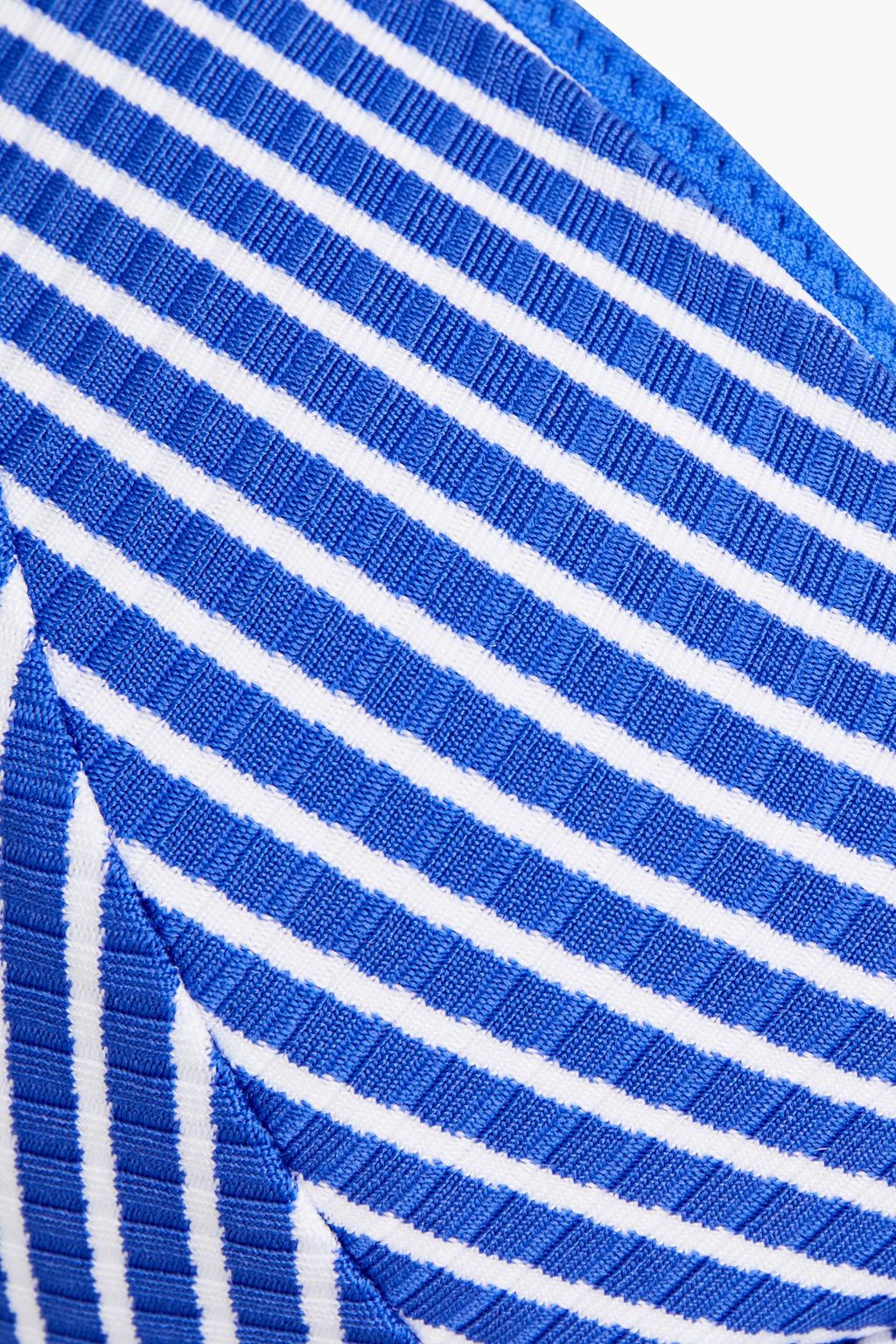 SEAFOLLY Go Overboard striped ribbed triangle bikini top