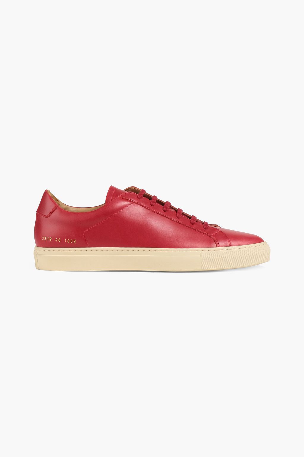 red common projects sneakers
