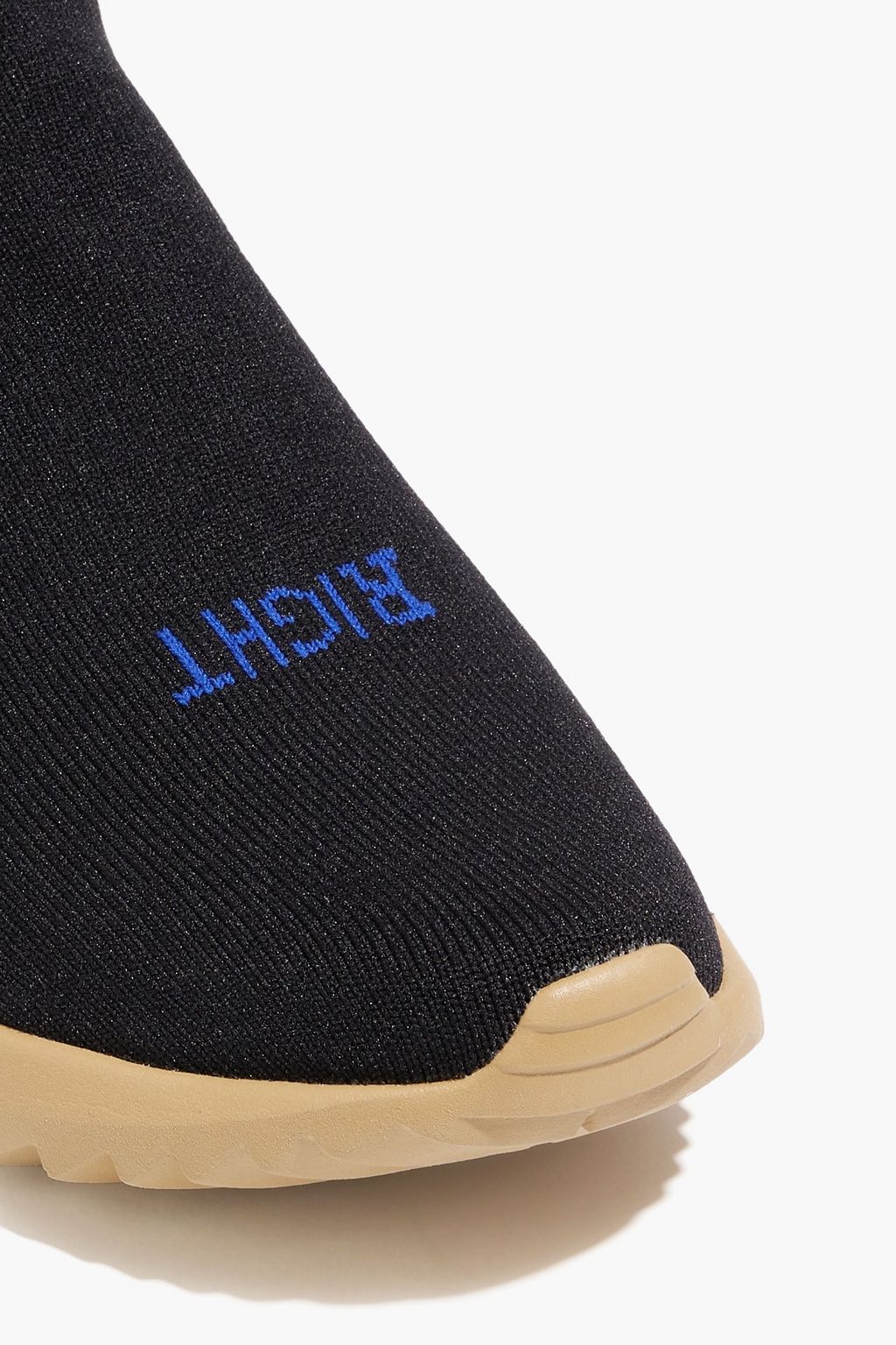 REEBOK X VETEMENTS Striped stretch-knit slip-on sneakers
