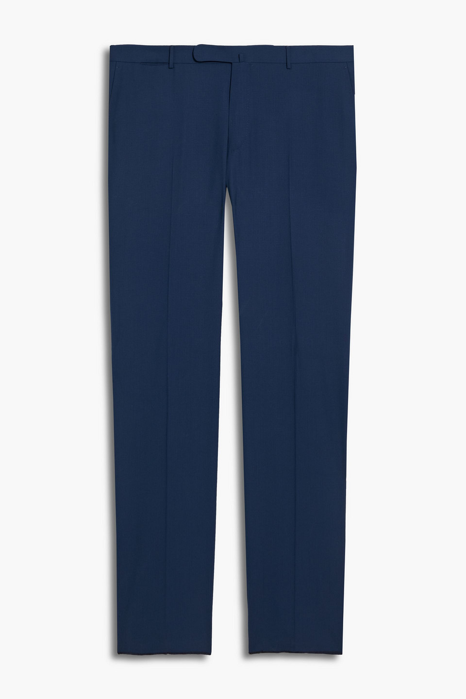 zegna - straight-leg wool pants - blue - it 58