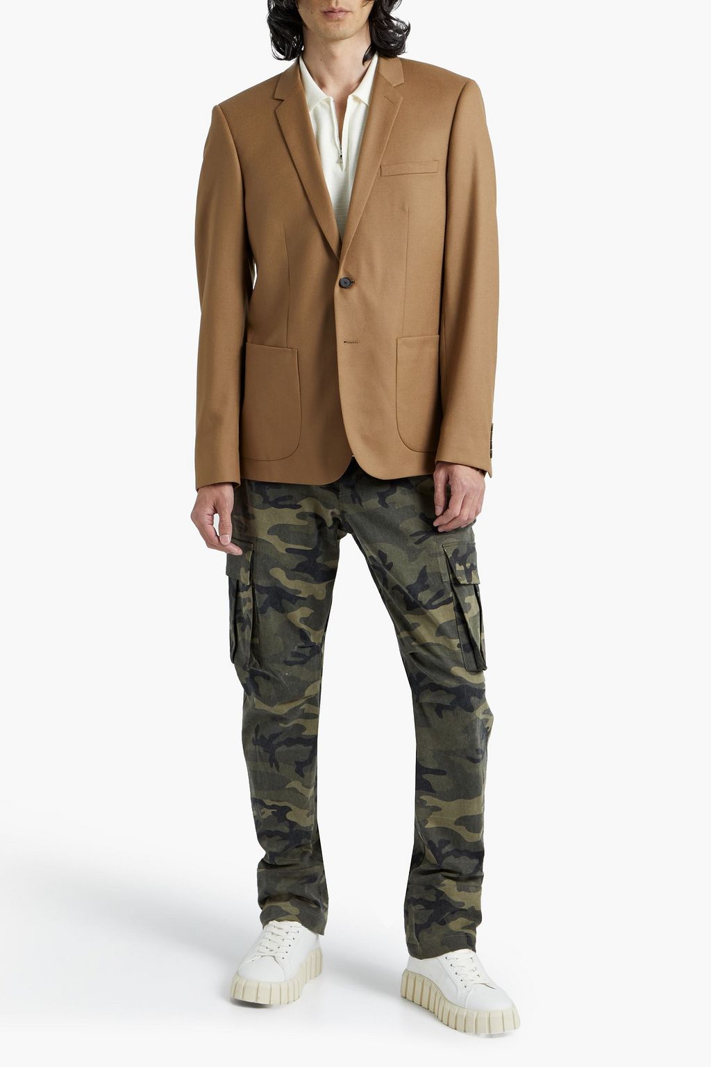 SANDRO Wool-twill blazer