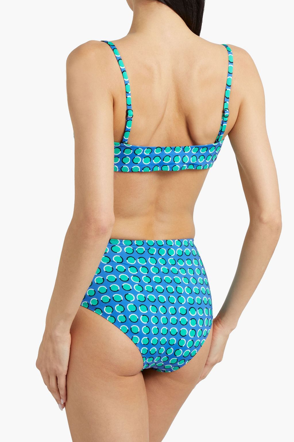 SOLID & STRIPED The Roux polka-dot high-rise bikini briefs