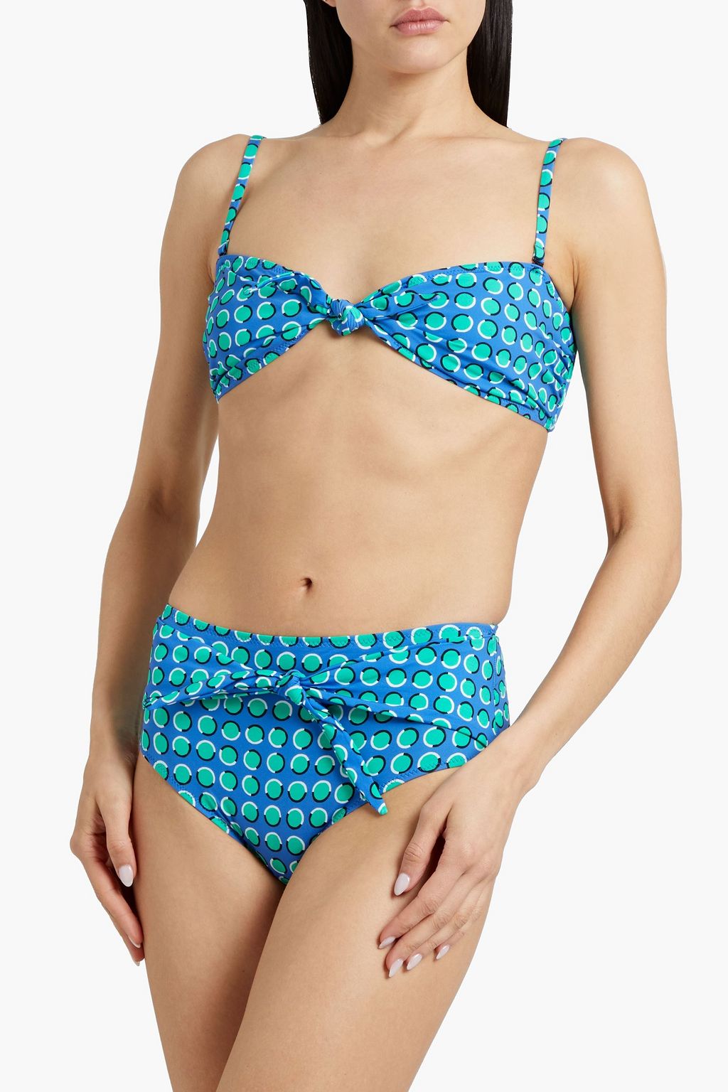 SOLID & STRIPED The Roux polka-dot high-rise bikini briefs
