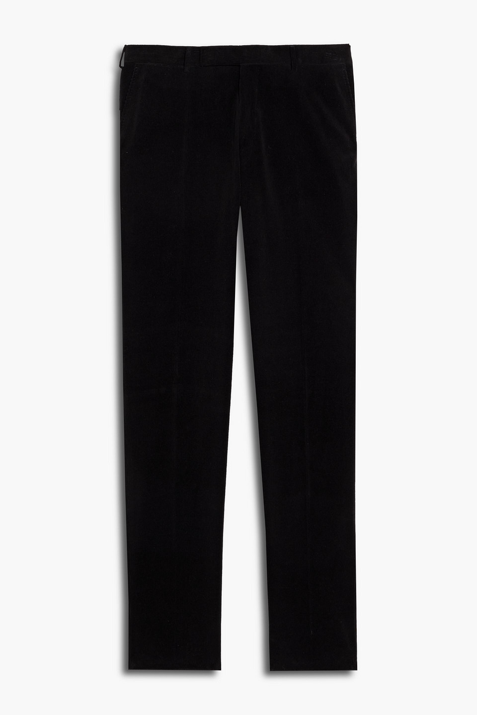 zegna - slim-fit cotton-blend corduroy pants - black - it 54