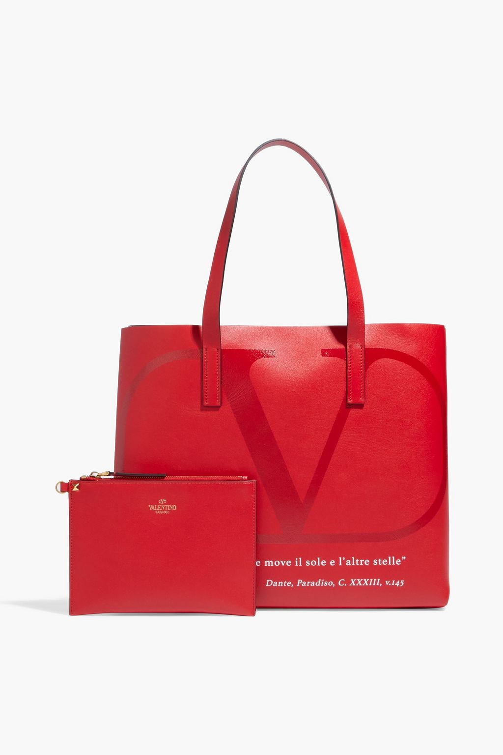 VALENTINO GARAVANI Printed leather tote