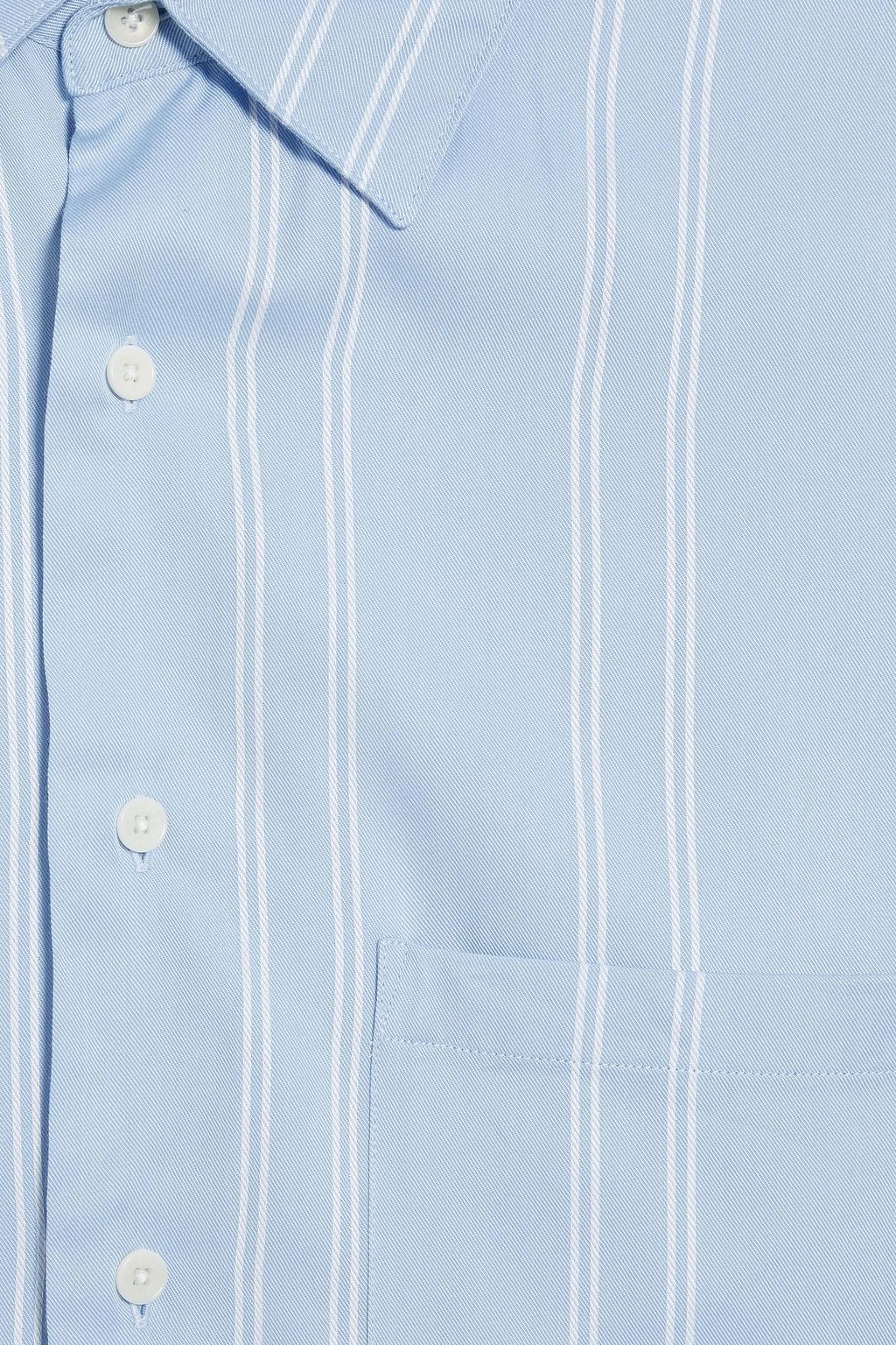 SANDRO Striped twill shirt