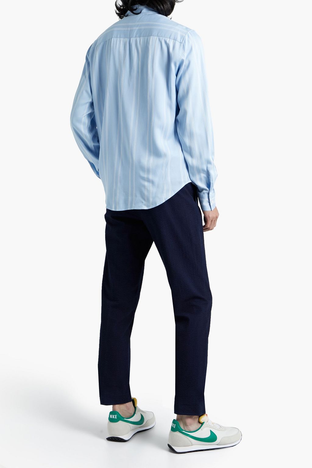 SANDRO Striped twill shirt