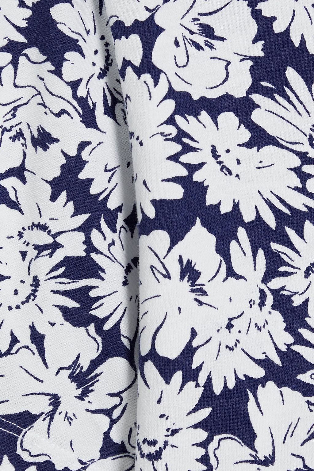 SANDRO Floral-print cotton-jersey T-shirt