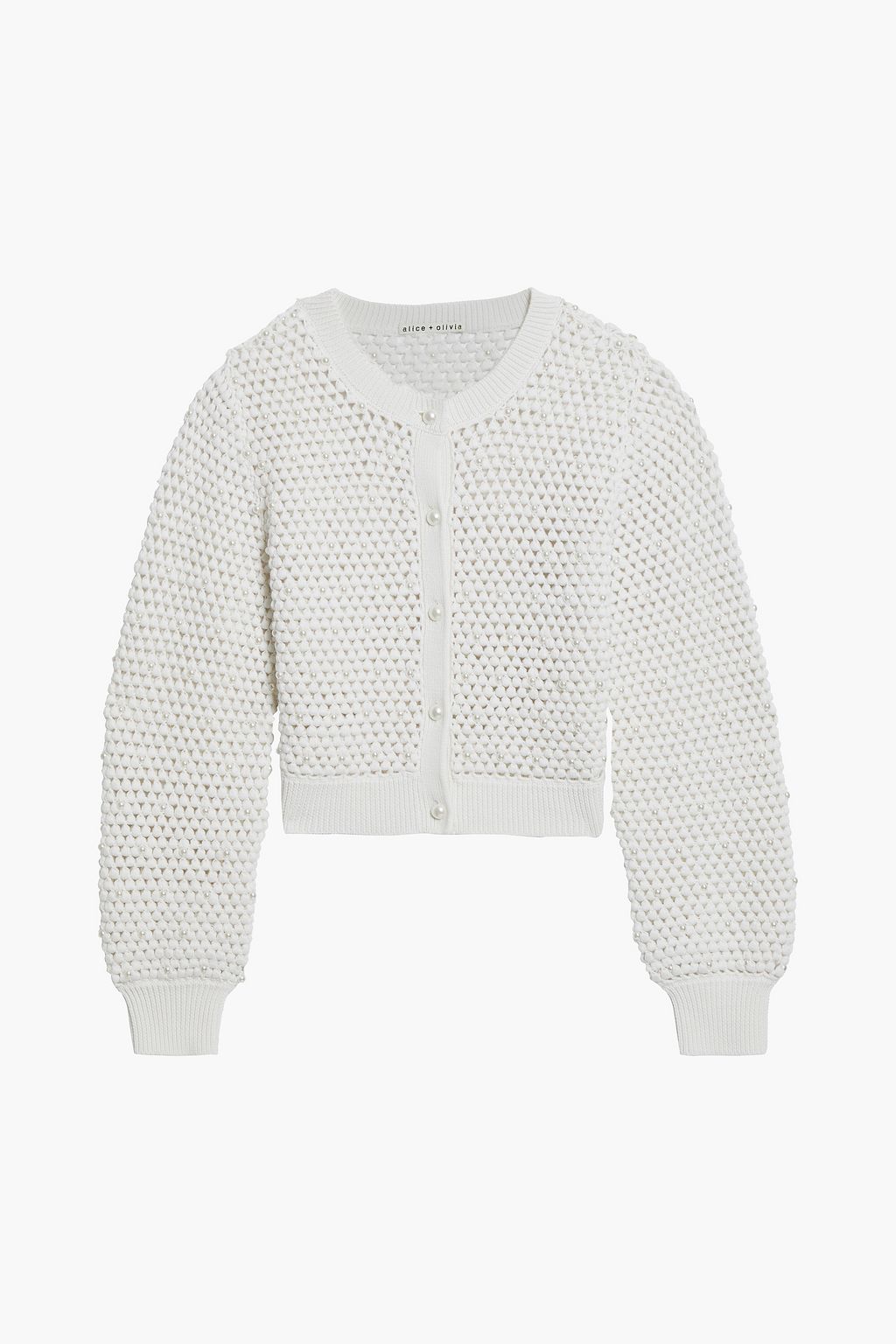 Off-white Faux pearl-embellished 