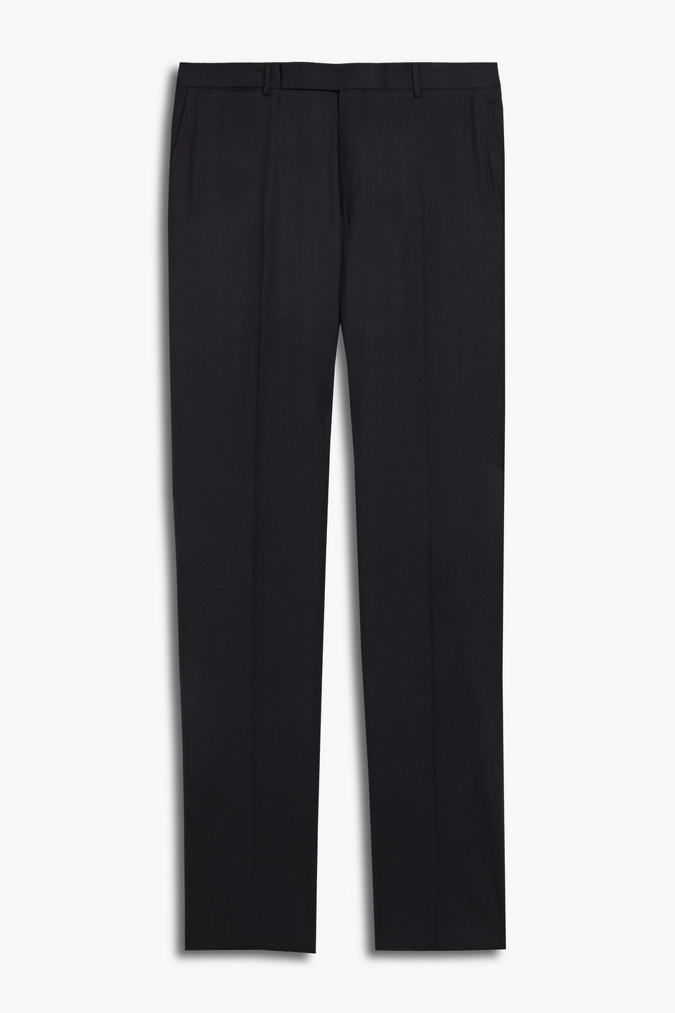 zegna - straight-leg wool pants - black - it 54