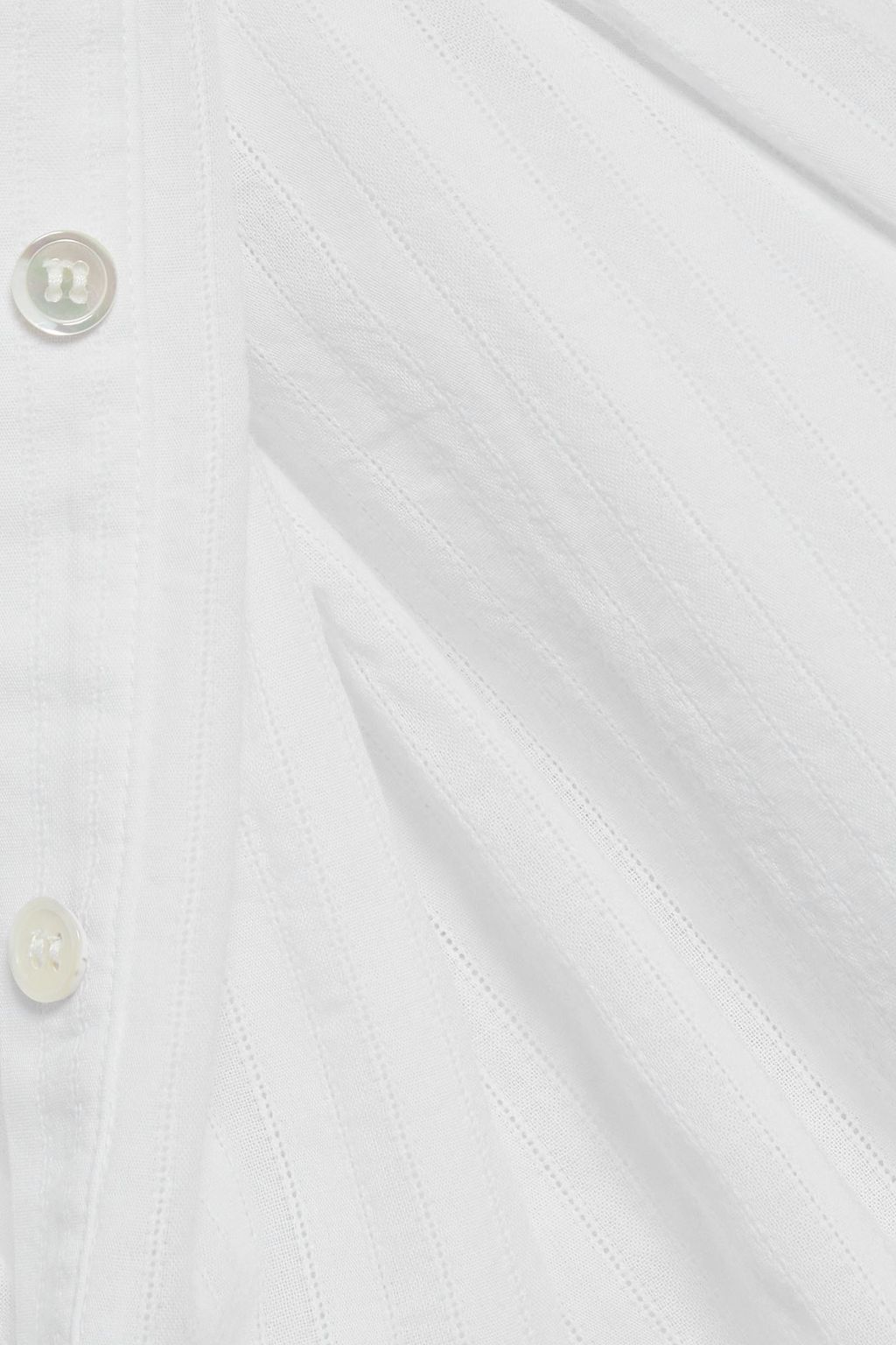 RAQUEL ALLEGRA Poet gathered cotton-gauze blouse