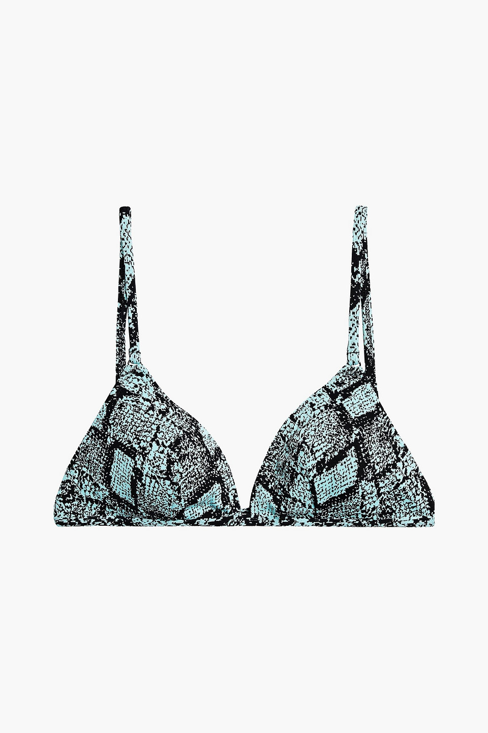 Solid & Striped The Lulu Bikini Top In Animal Print