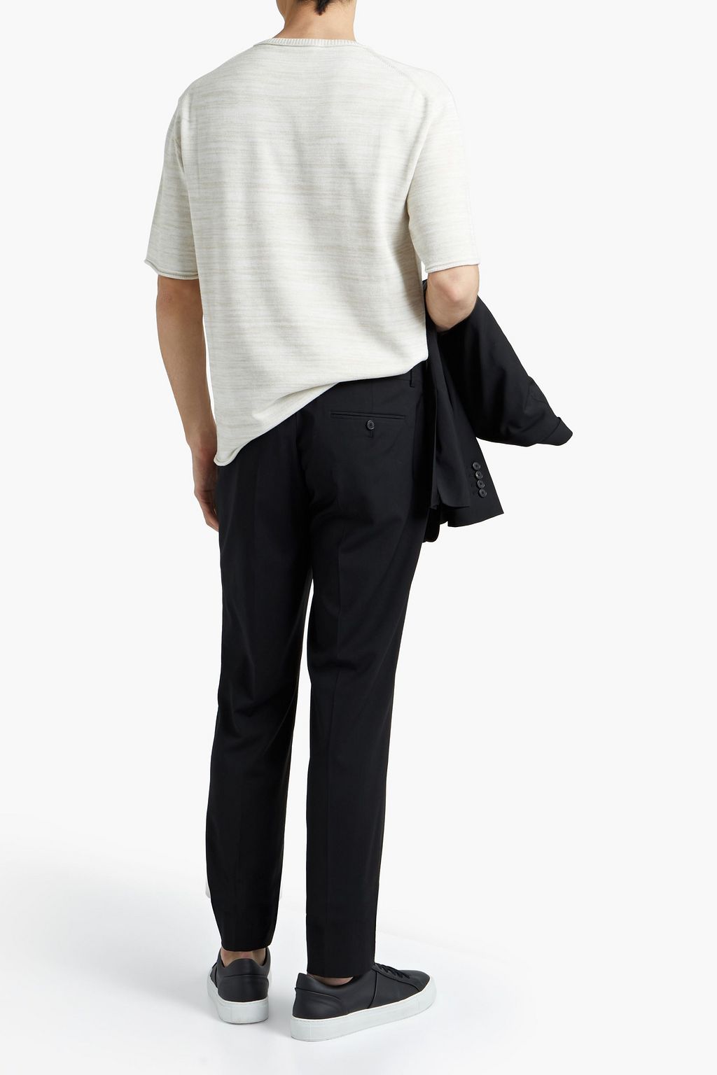 SANDRO Tapered wool pants