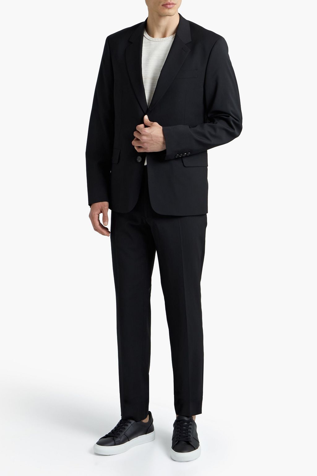 SANDRO Tapered wool pants