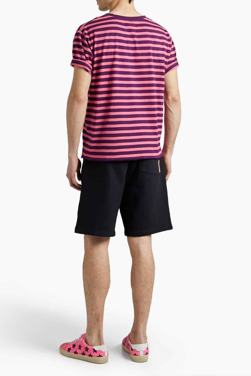 SAINT LAURENT Striped cotton-jersey T-shirt
